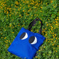 Eyes tote bag – Blue