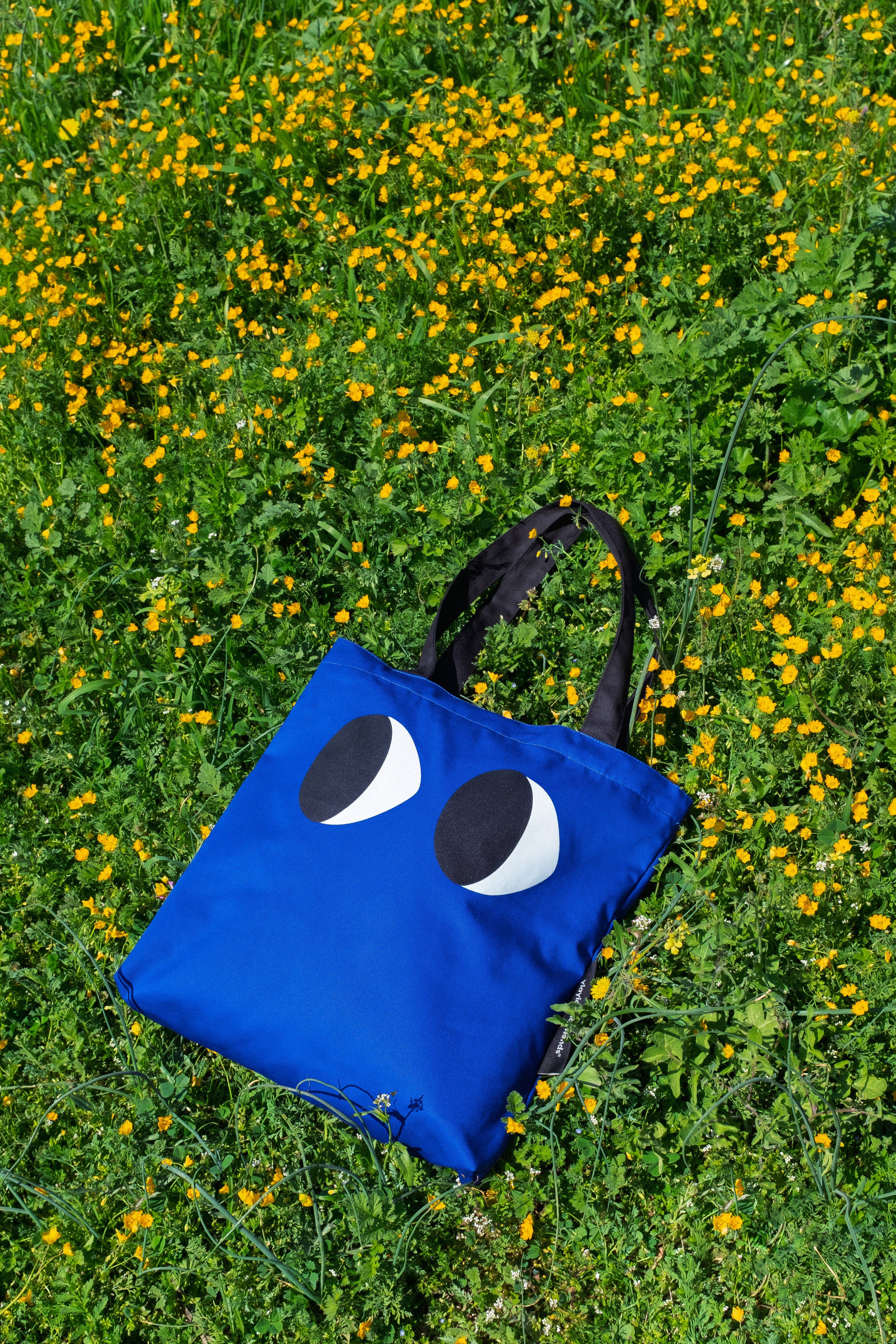 Eyes tote bag – Blue