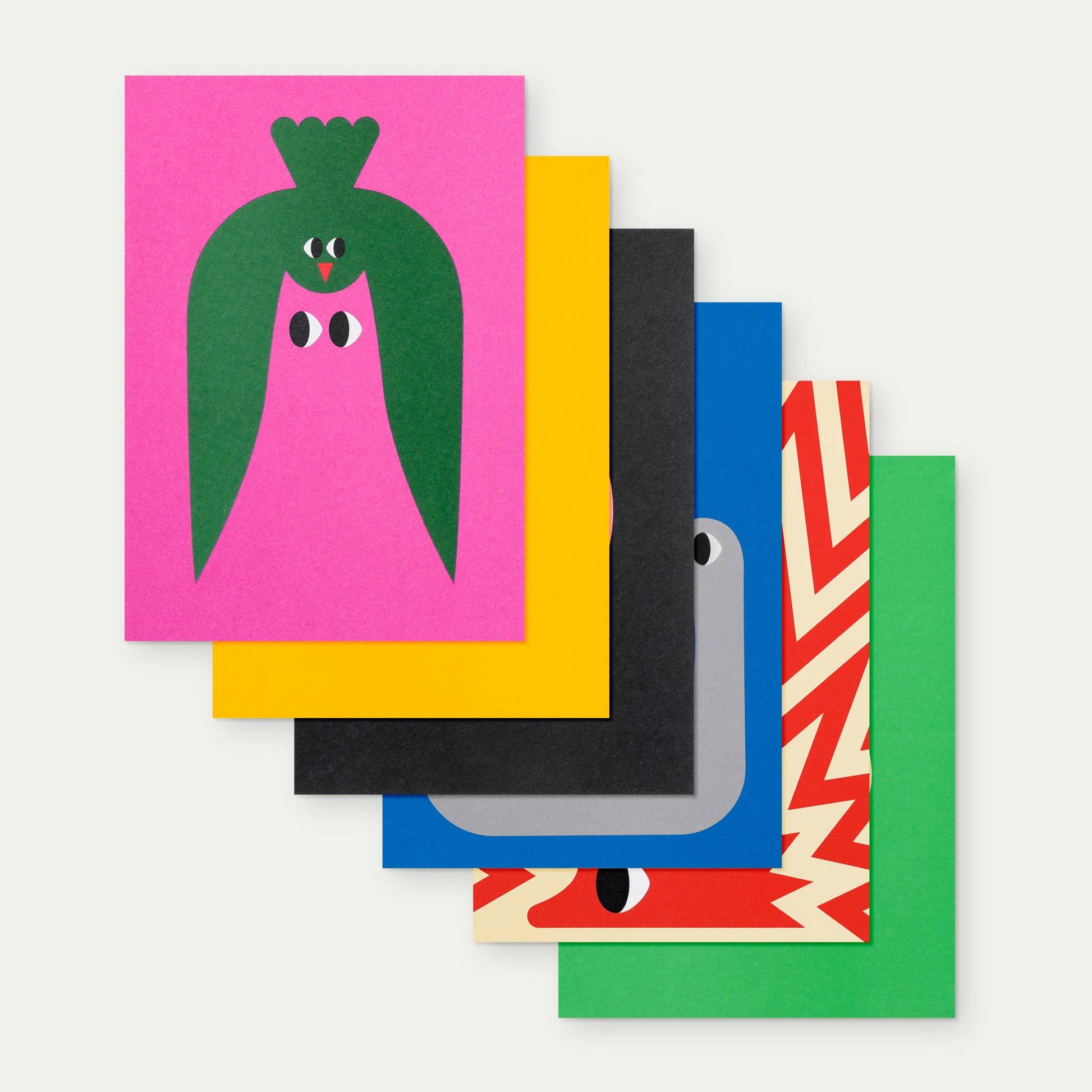 Postcards set of 6 (variation Illustrations)