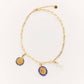 FAIRE Golden chain choker and removable charms