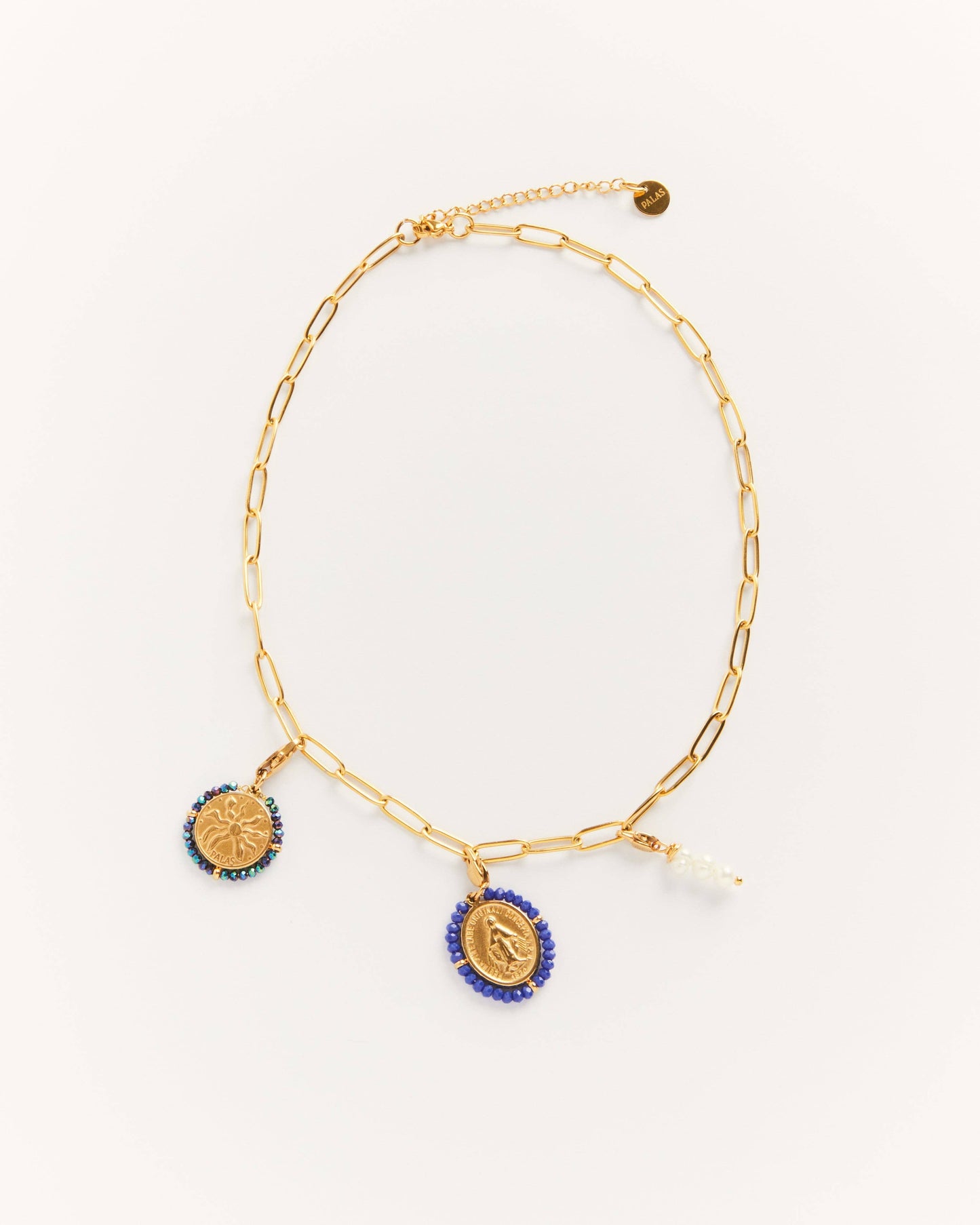 FAIRE Golden chain choker and removable charms