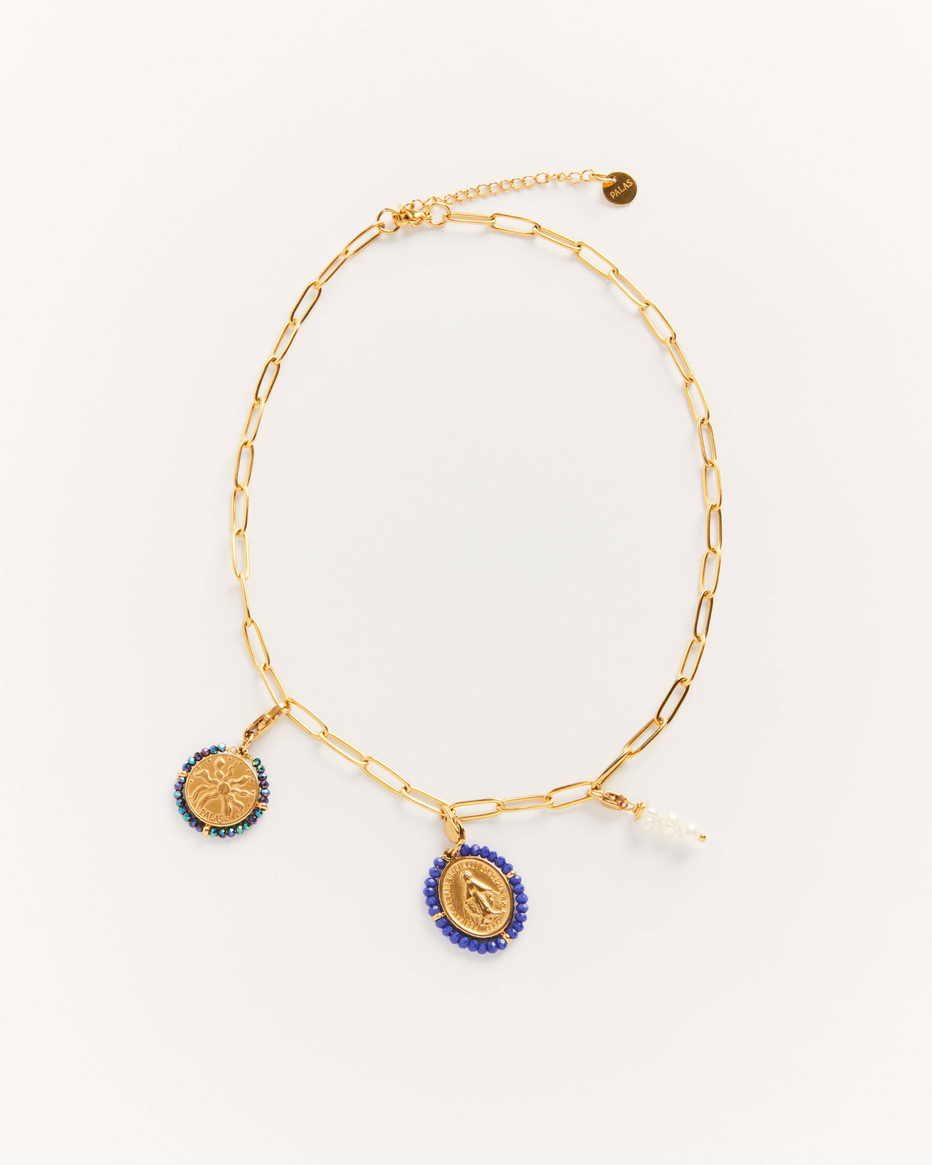 FAIRE Golden chain choker and removable charms