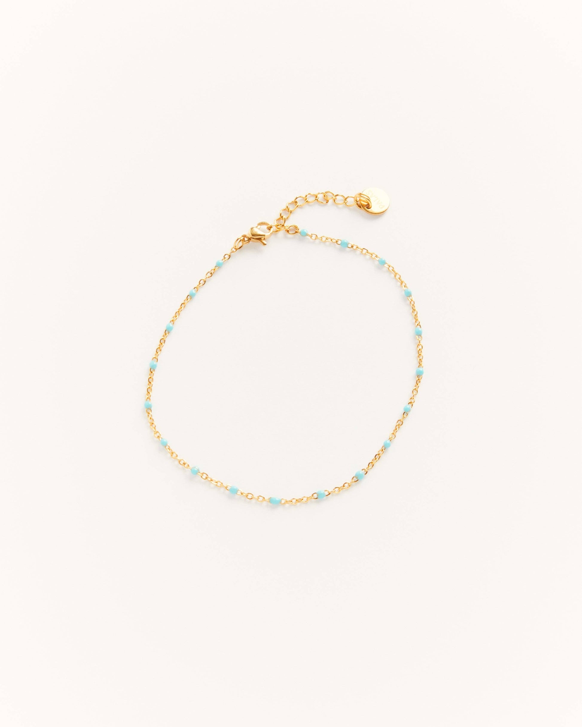 Castelo — Anklet Aqua blue
