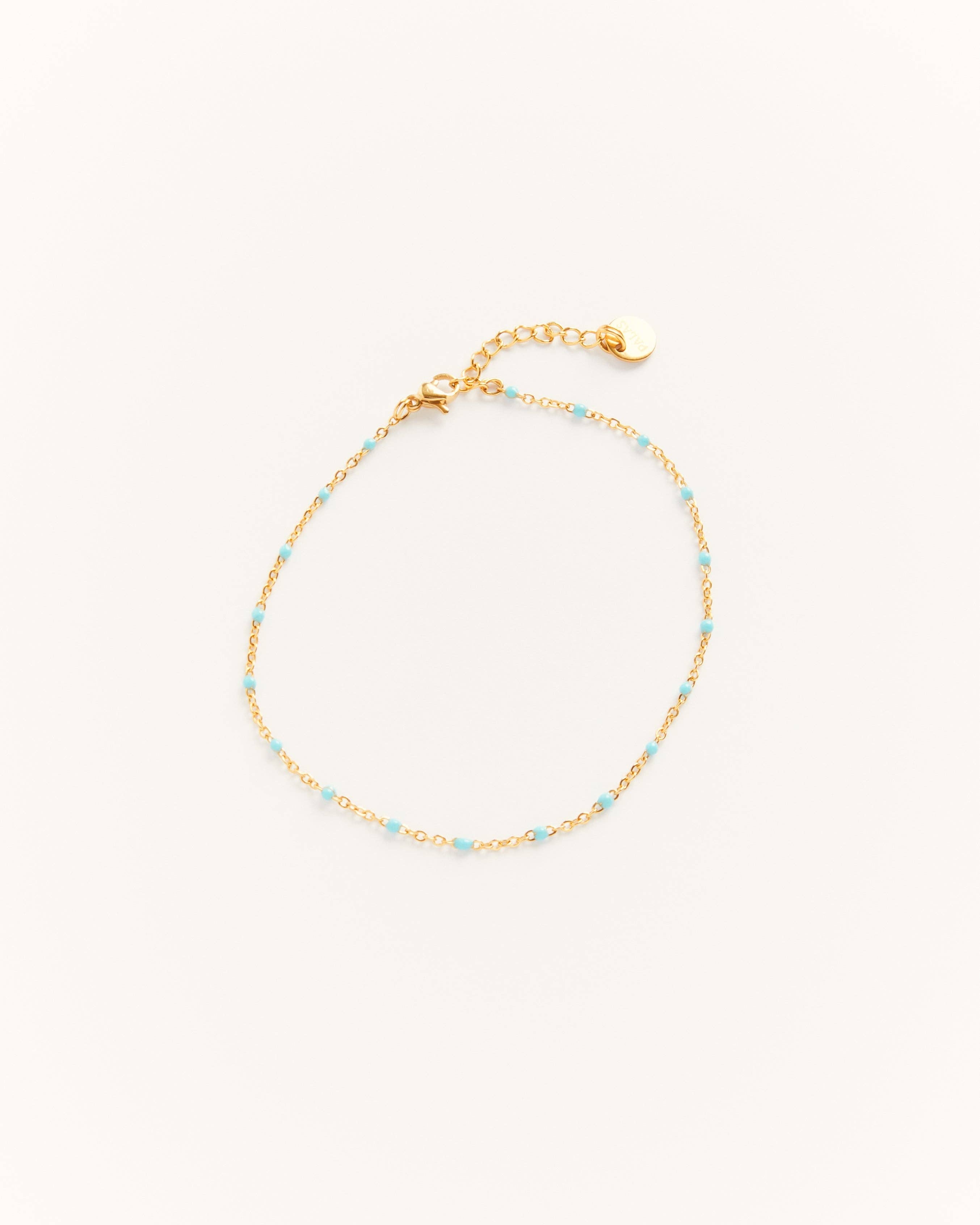 Castelo — Anklet Aqua blue