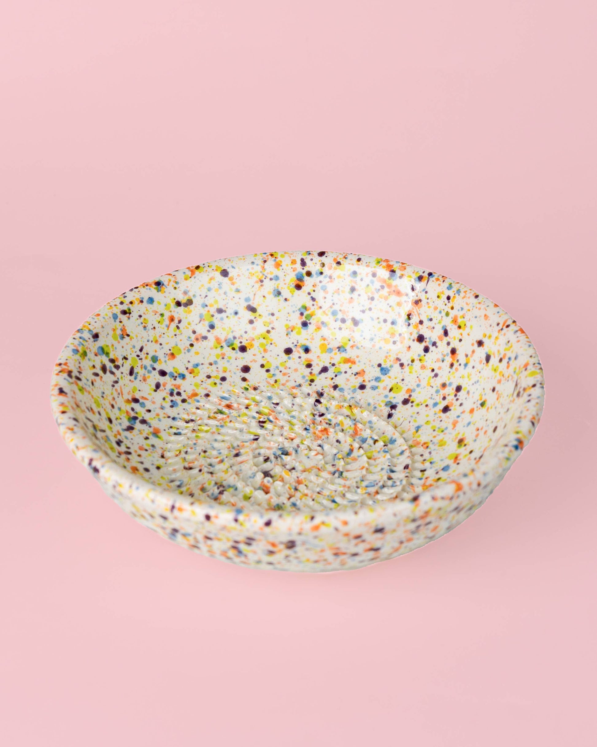 Medium Ceramic Garlic Grater Plate — Carnaval