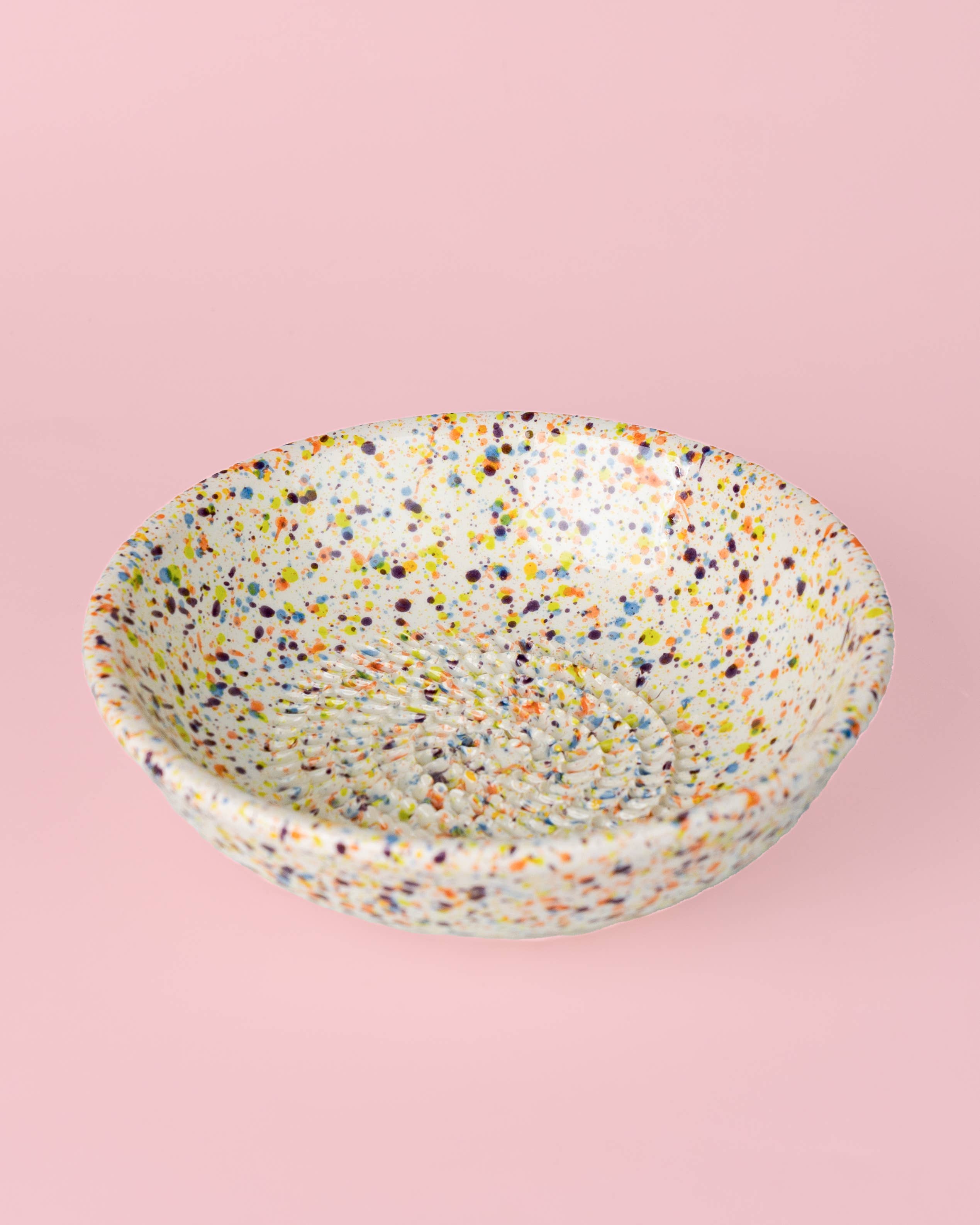 Medium Ceramic Garlic Grater Plate — Carnaval