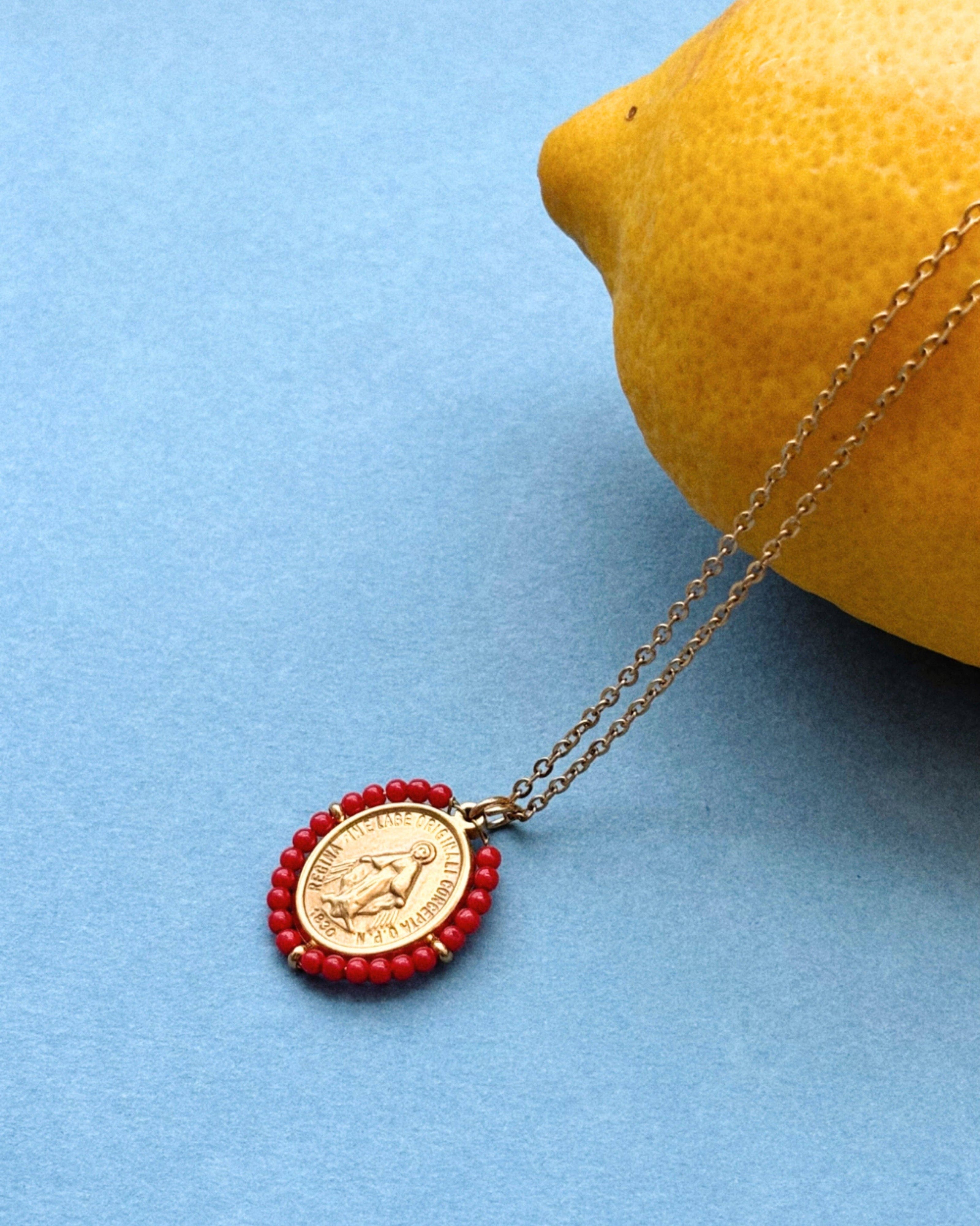 Santa Maria Precious — Necklace Spicy Red