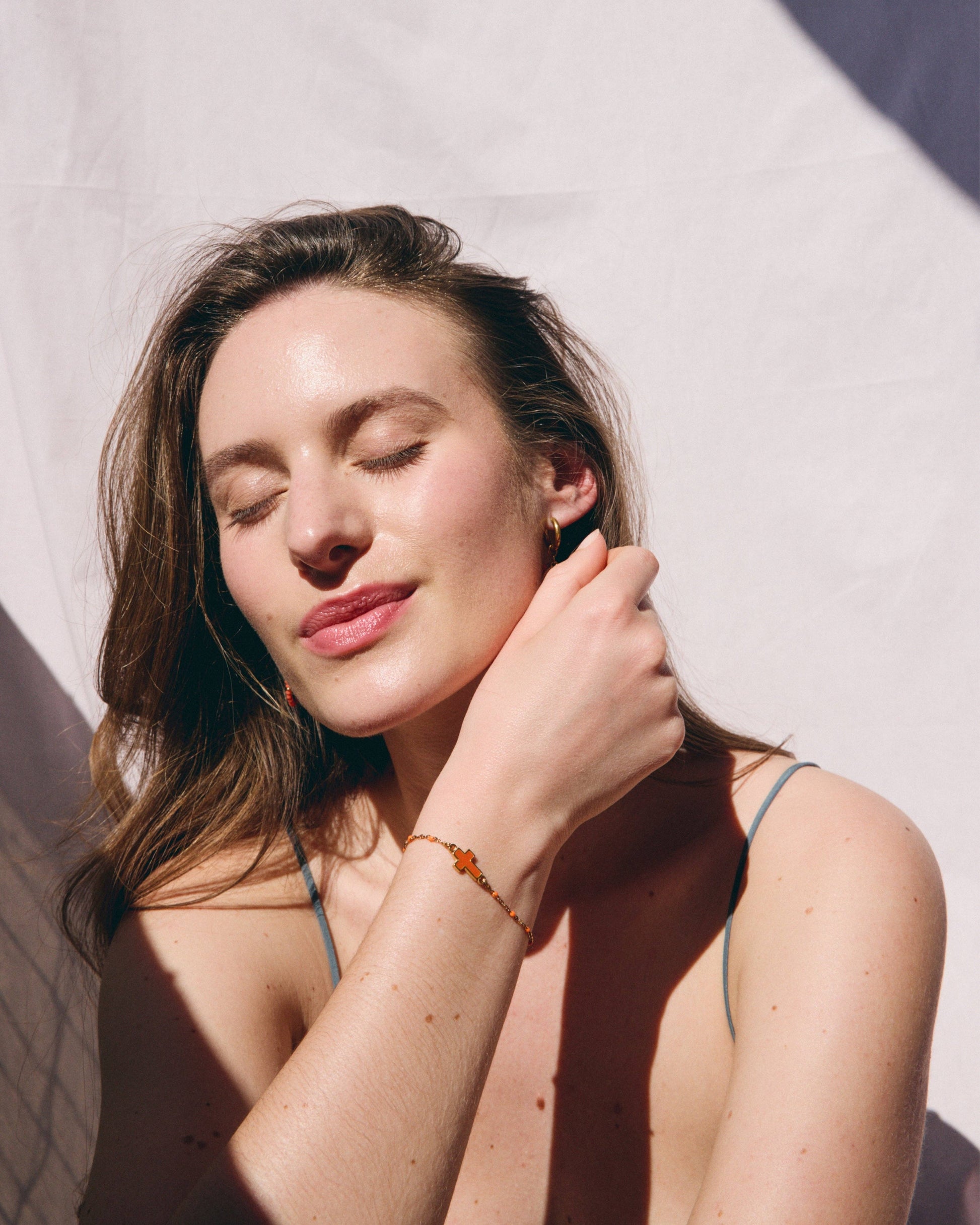 Bracelet Cruz Castelo — Orange