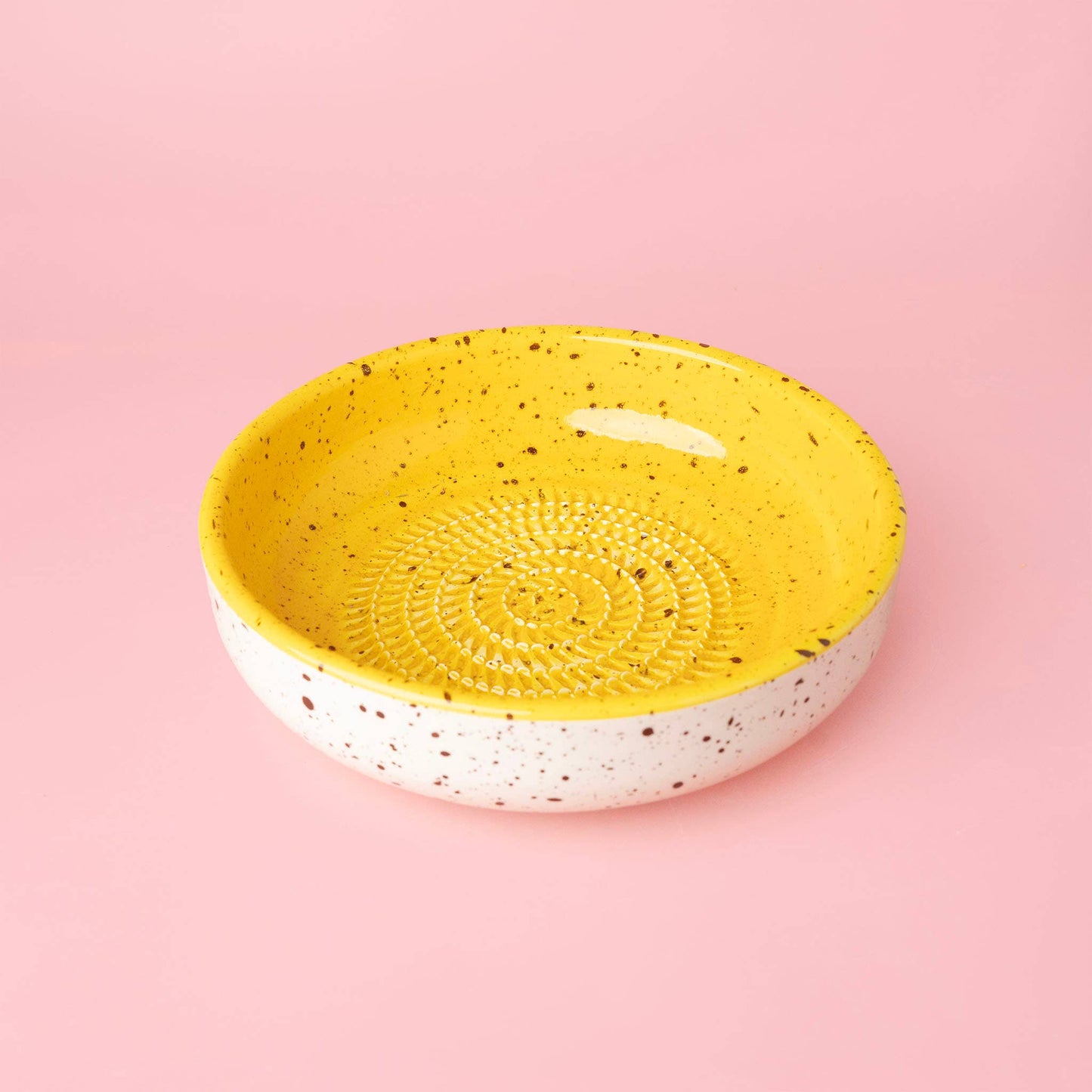 Large Ceramic Garlic Grater Plate — Canela