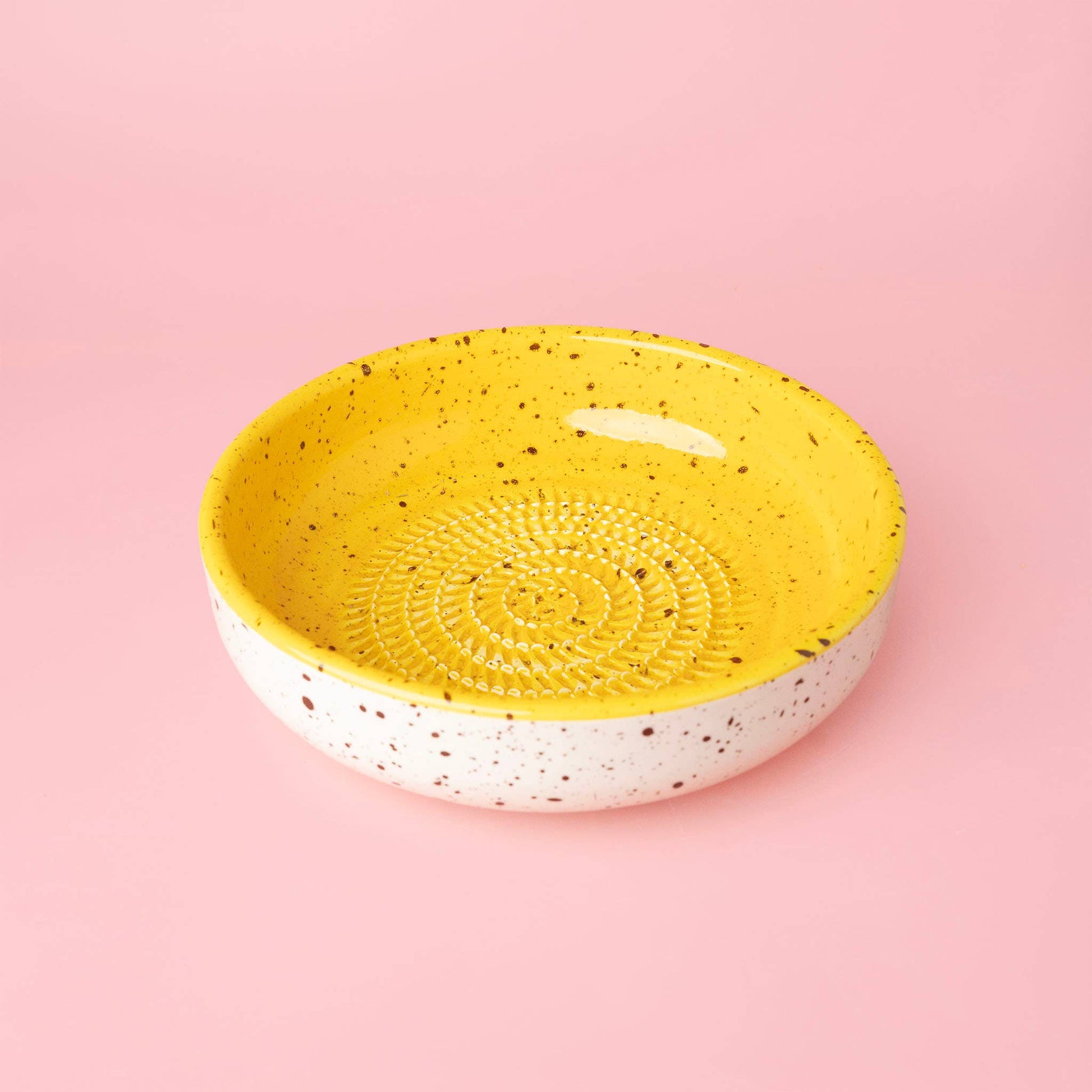 Large Ceramic Garlic Grater Plate — Canela