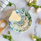 Small Ceramic Garlic Grater Plate — Coral