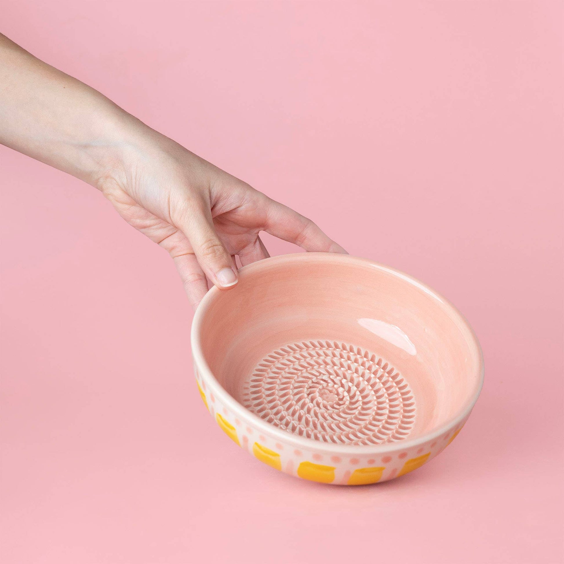 Medium Ceramic Garlic Grater Bowl — Valentina