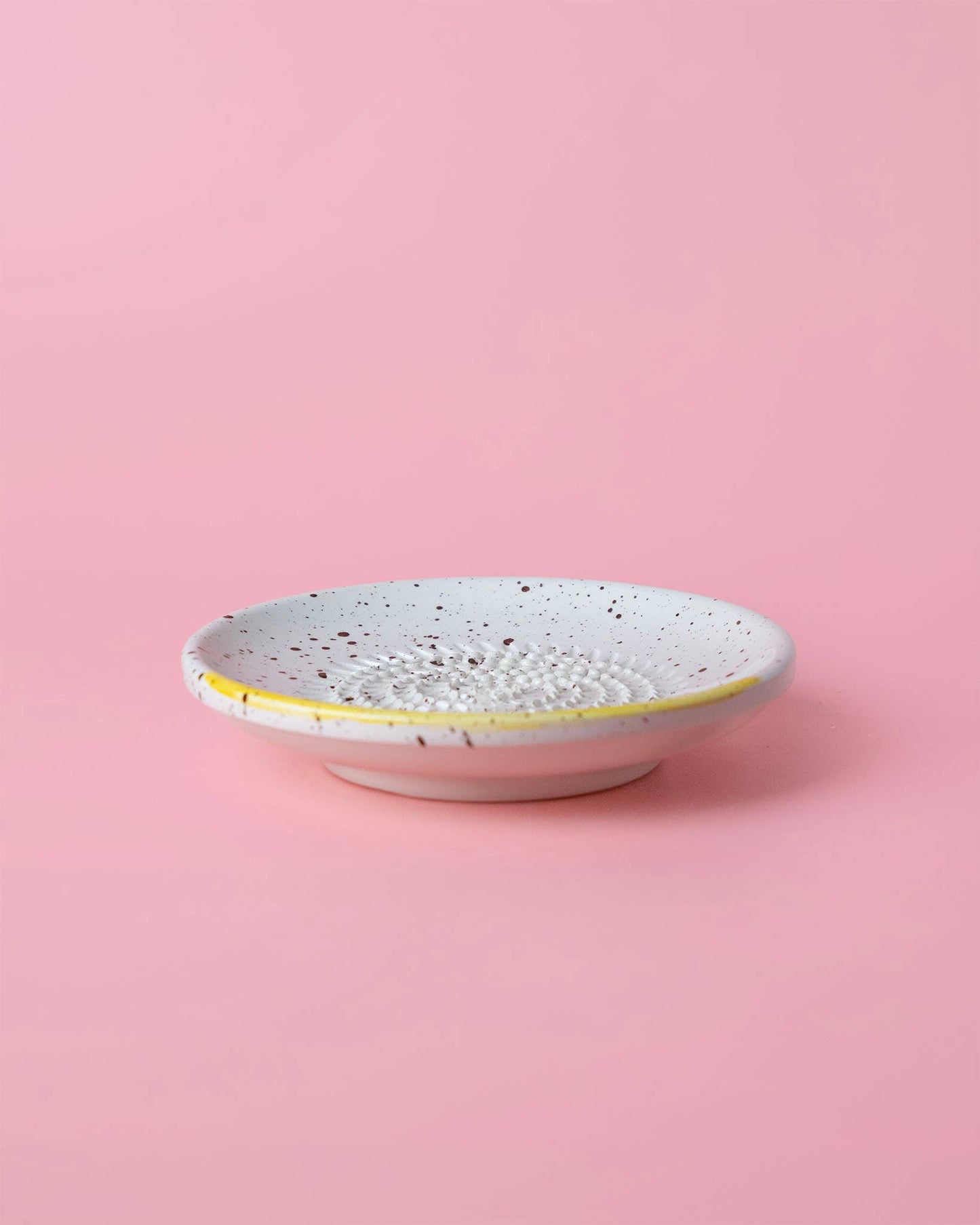 Small Ceramic Garlic Grater Plate — Canela