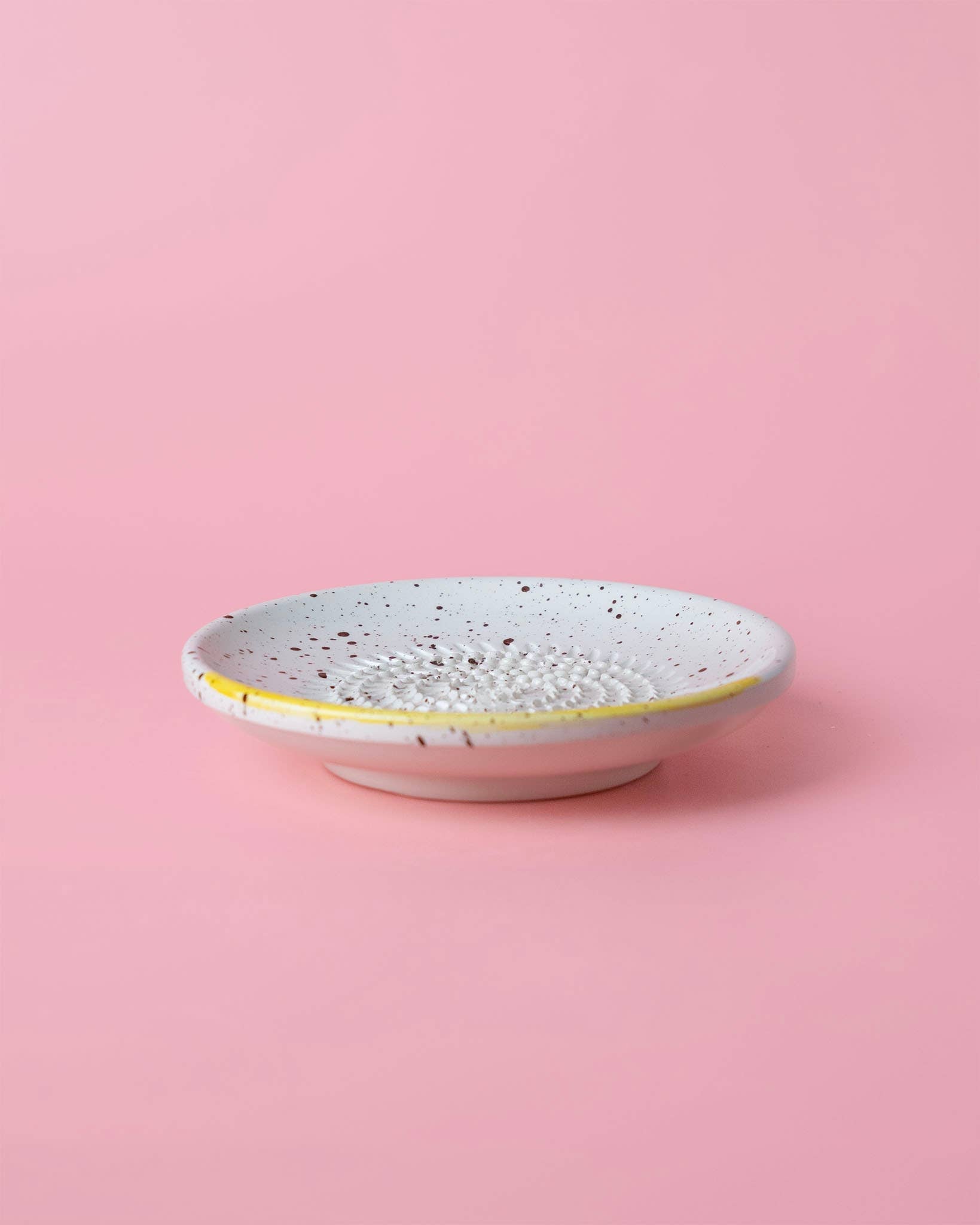 Small Ceramic Garlic Grater Plate — Canela
