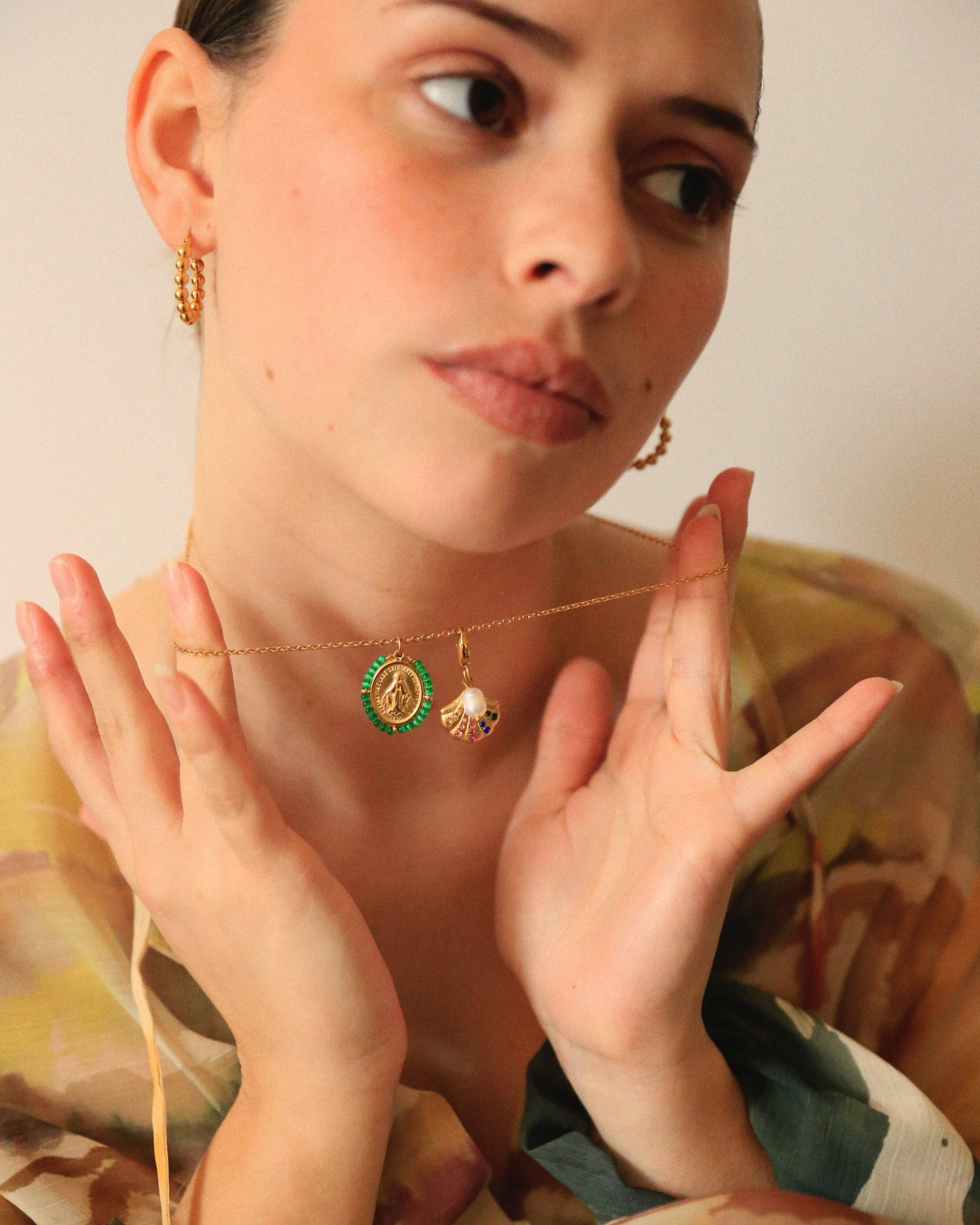 Celestine Hoop Earrings