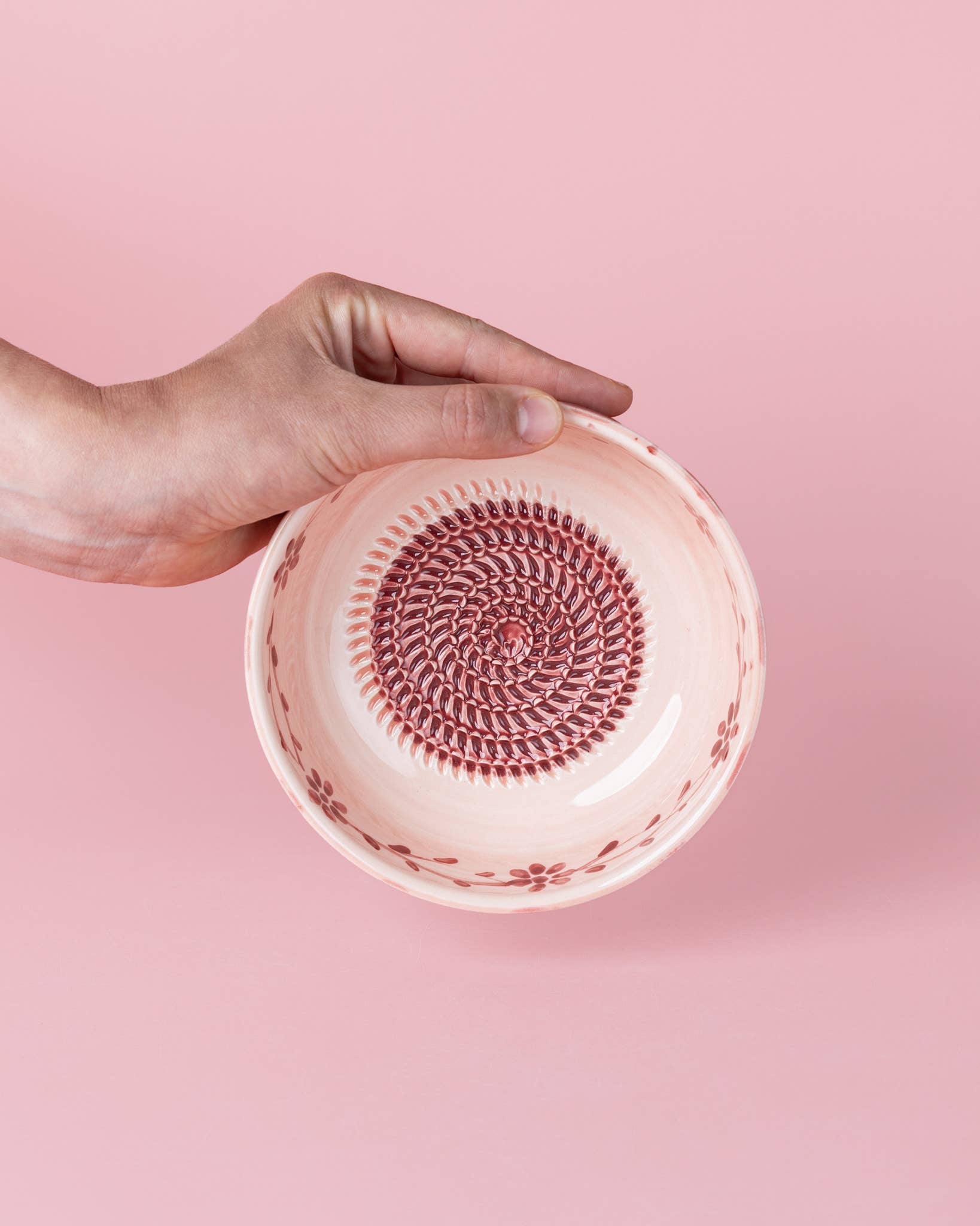 Medium Ceramic Garlic Grater Plate — Sakura