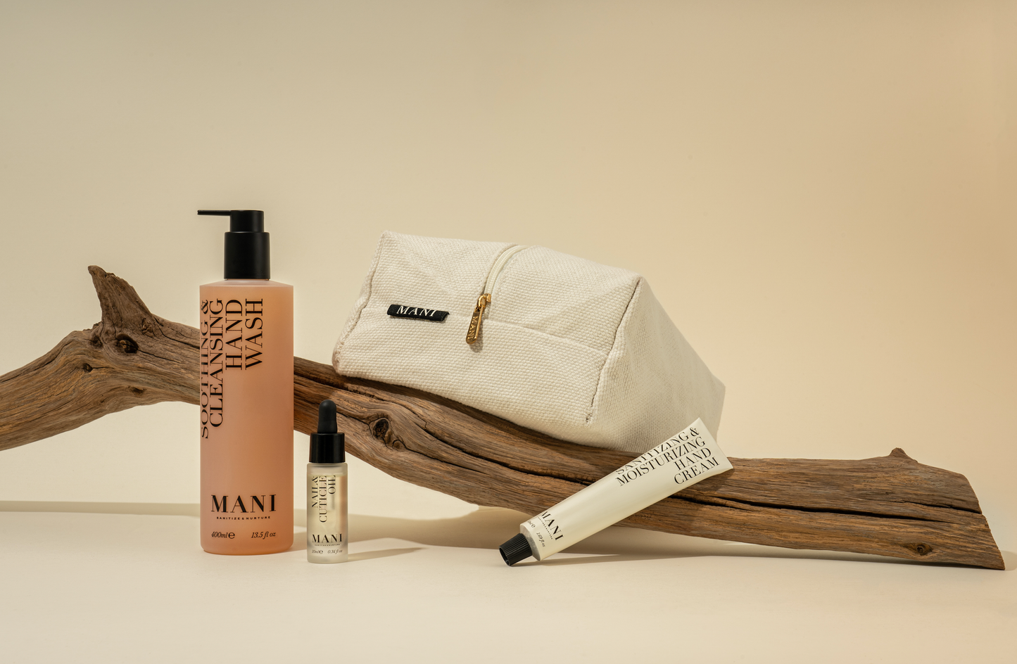 The Hand Treatment Set — Three Steps in a Recycled Cotton Pouch