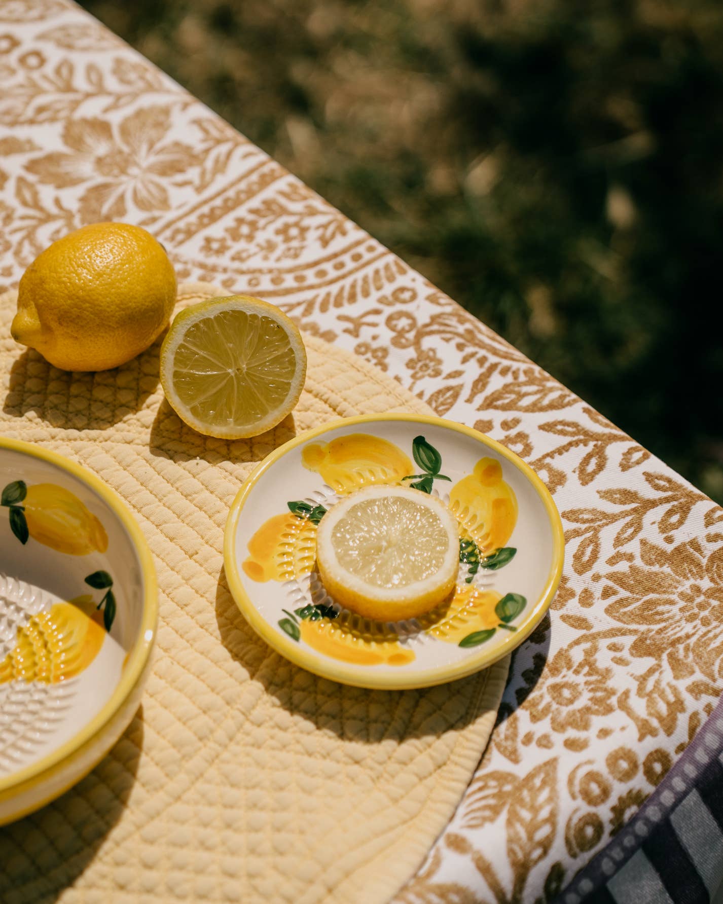 Small Ceramic Garlic Grater Plate — Limone