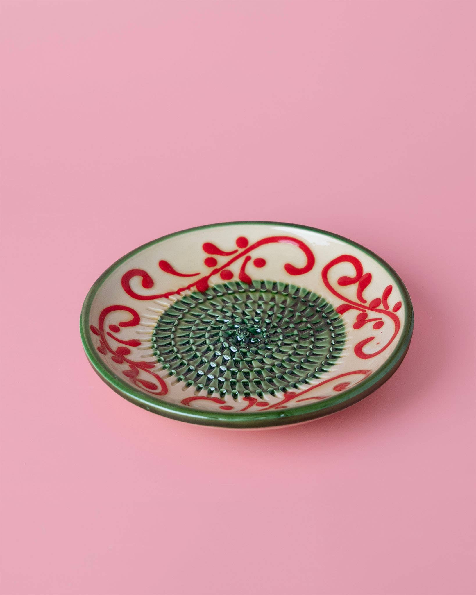 Small Ceramic Garlic Grater Plate — Alhambra