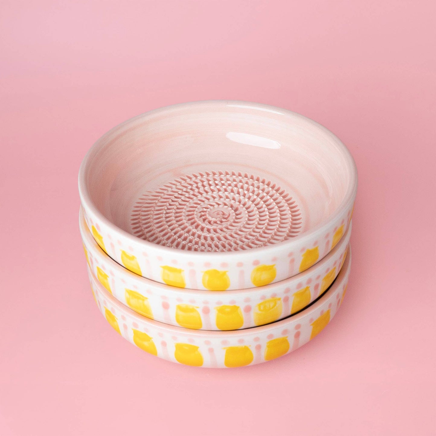 Large Ceramic Garlic Grater Plate — Valentina