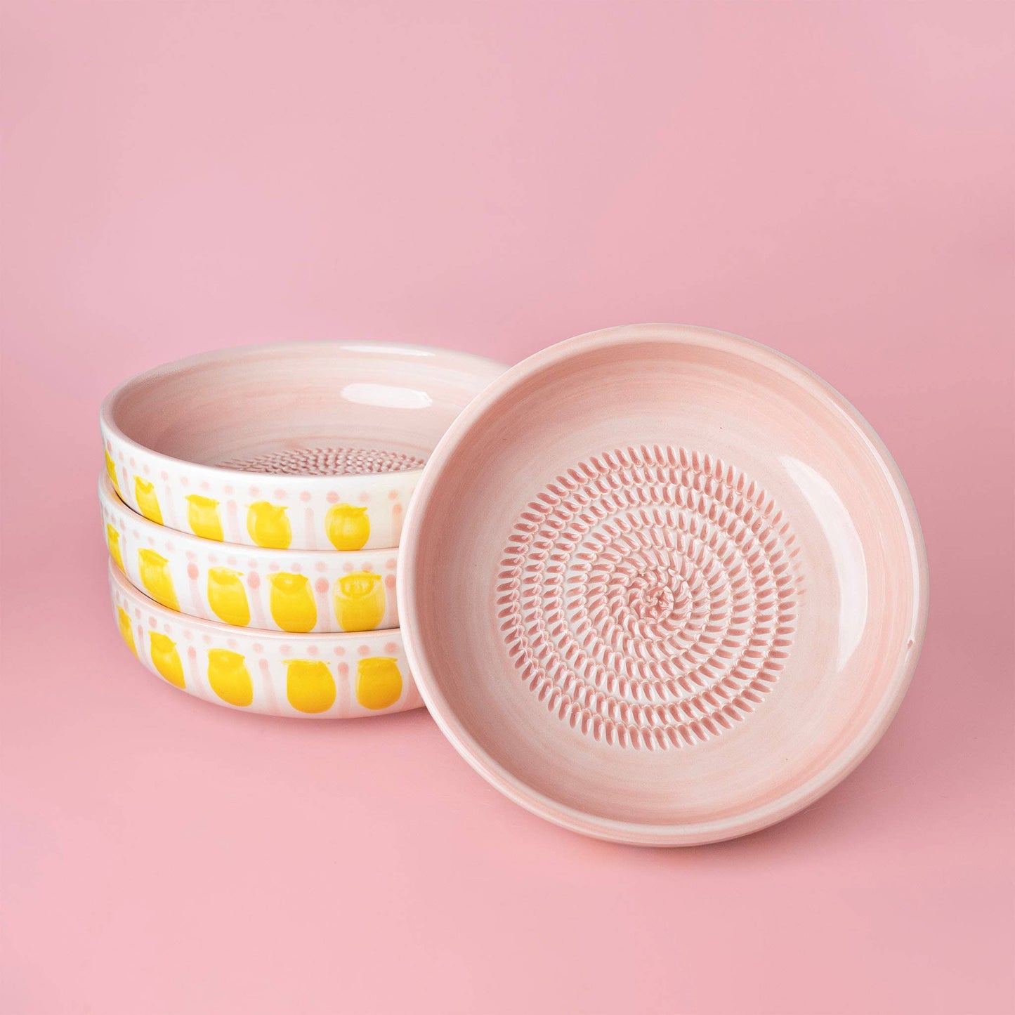 Large Ceramic Garlic Grater Plate — Valentina