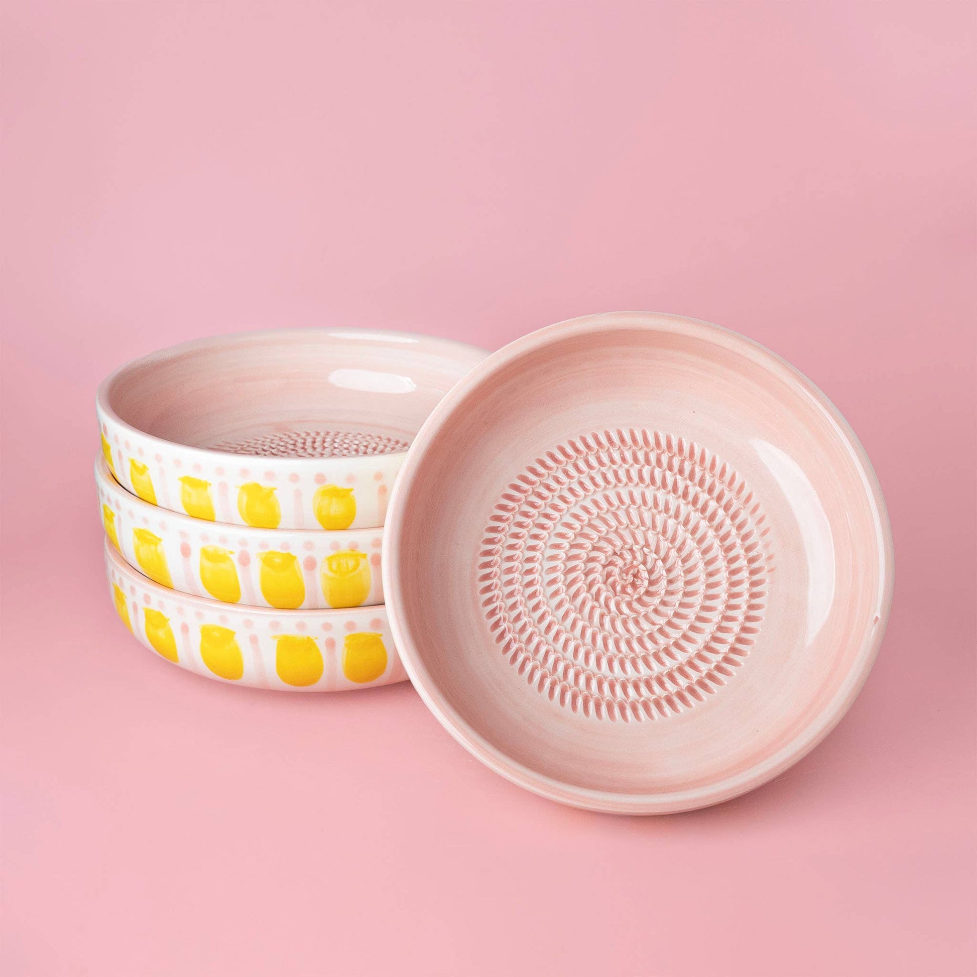 Large Ceramic Garlic Grater Plate — Valentina