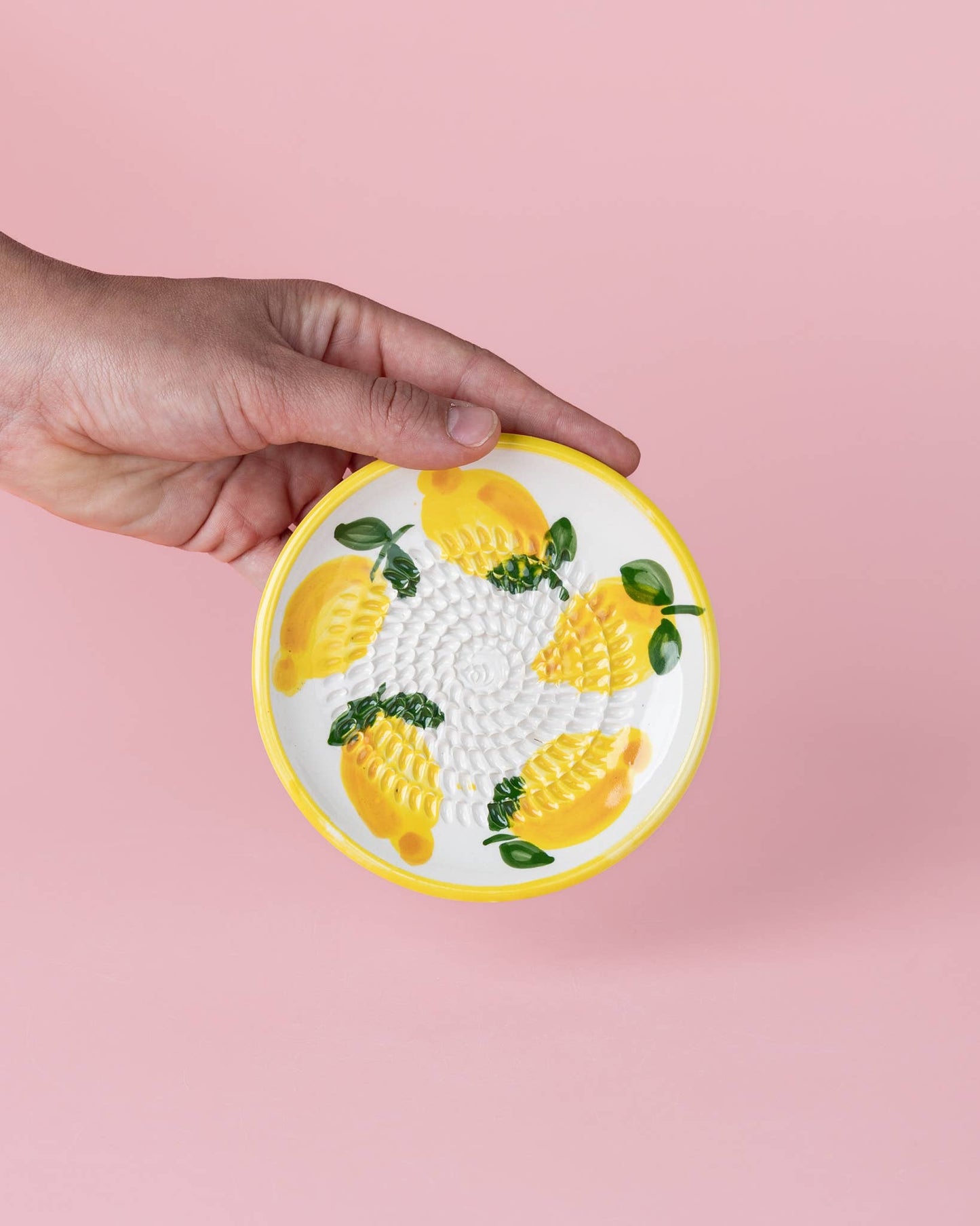 Small Ceramic Garlic Grater Plate — Limone