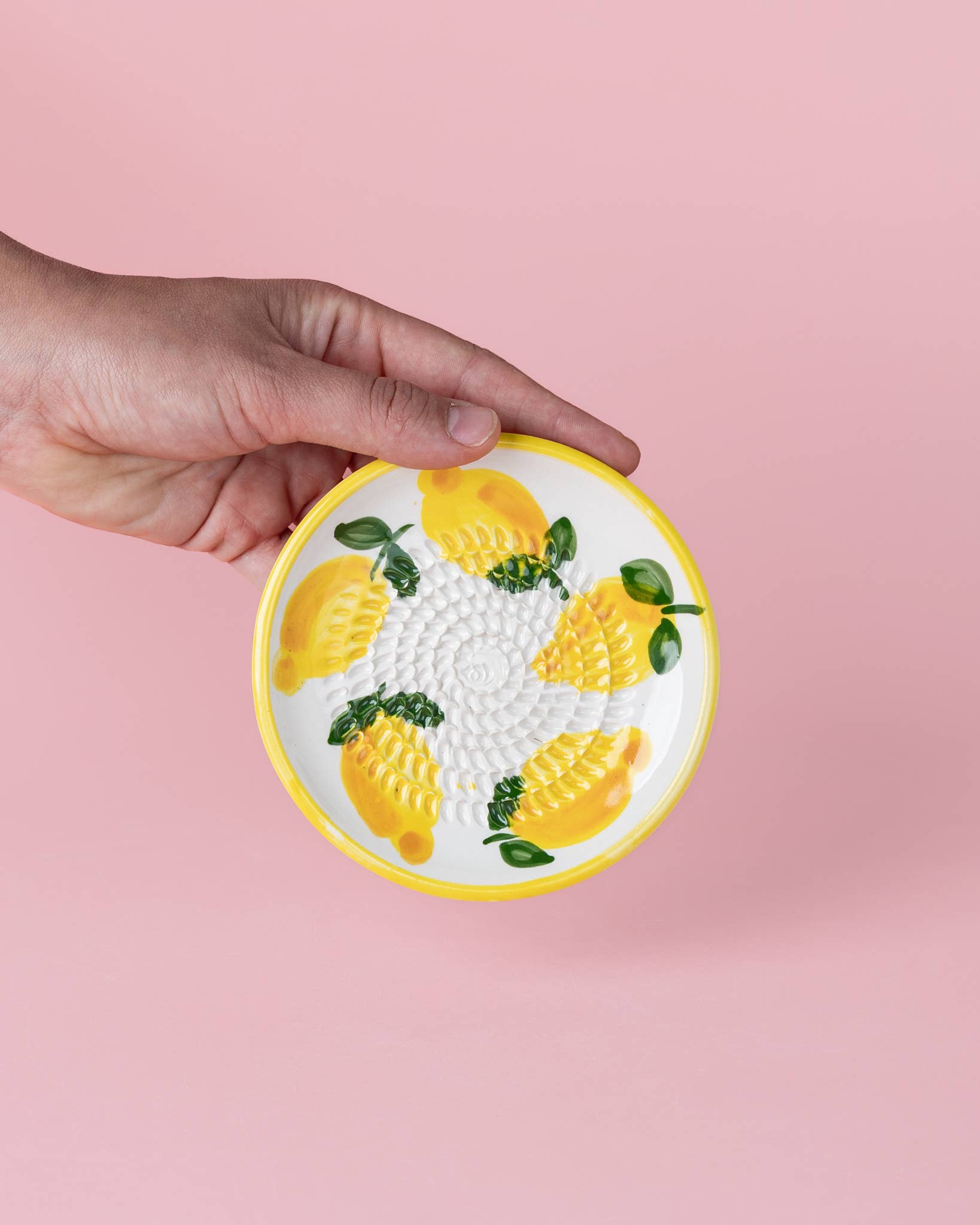 Small Ceramic Garlic Grater Plate — Limone
