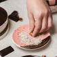 Small Ceramic Garlic Grater Plate — Chocolate