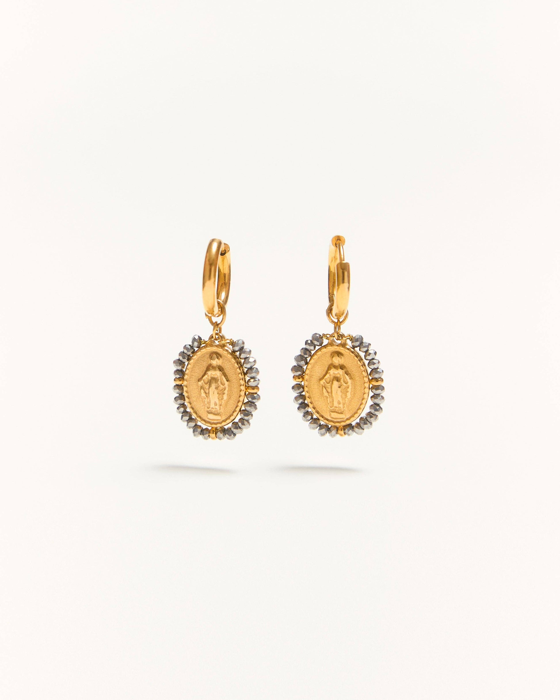 Santa Maria Hoops Earrings — Silver