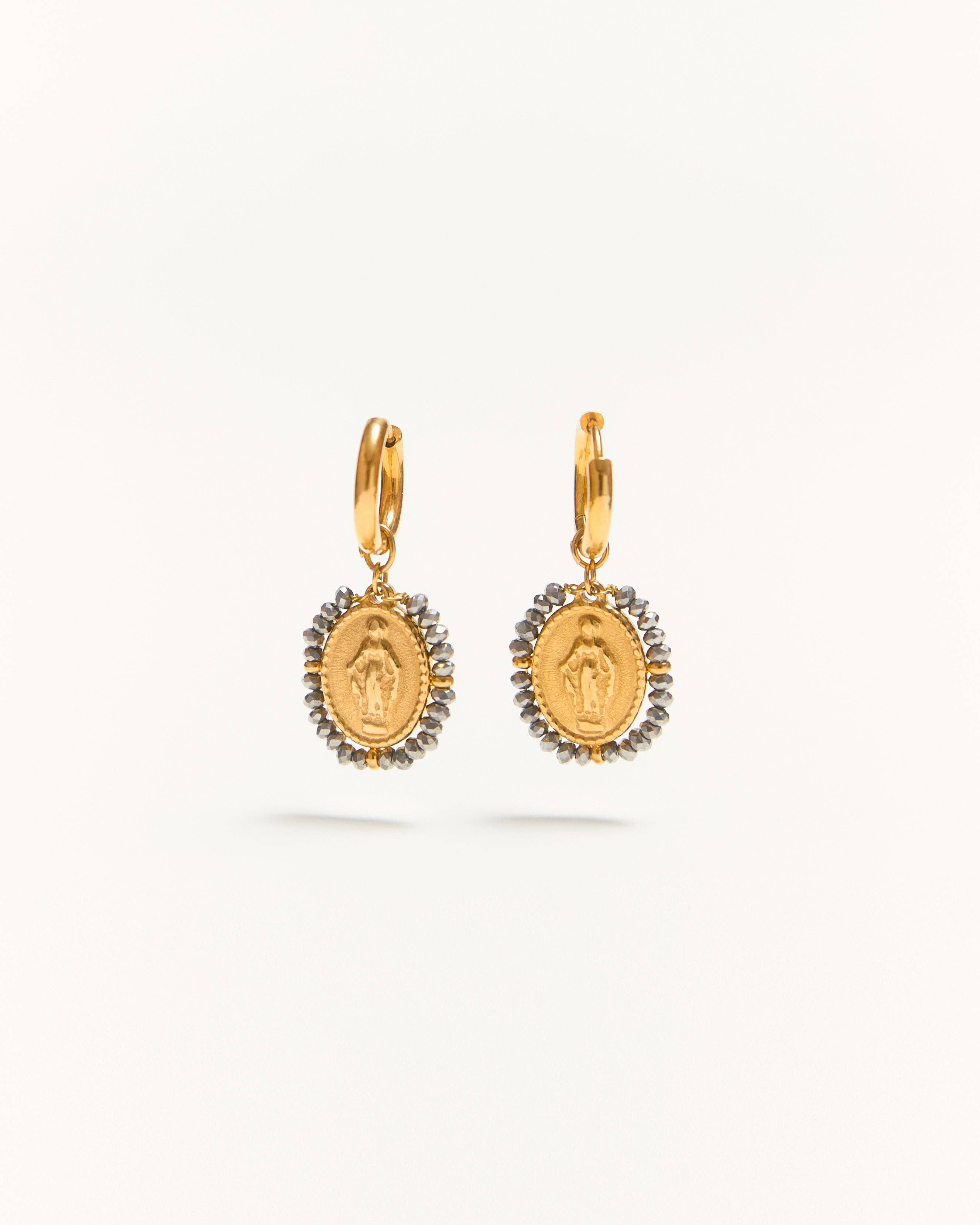 Santa Maria Hoops Earrings — Silver