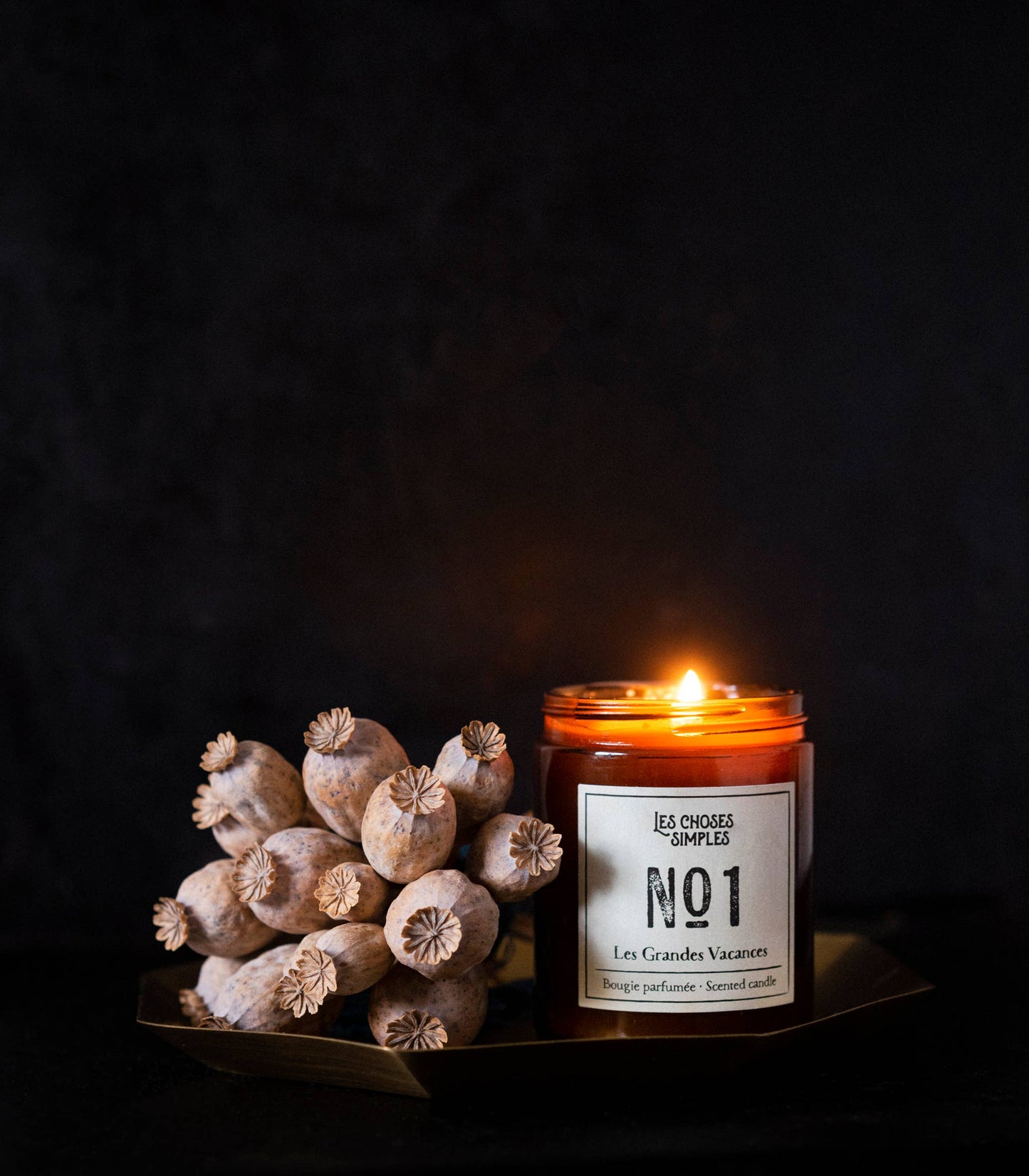 Scented Soy-Wax Candle -Nr1 (Amber)