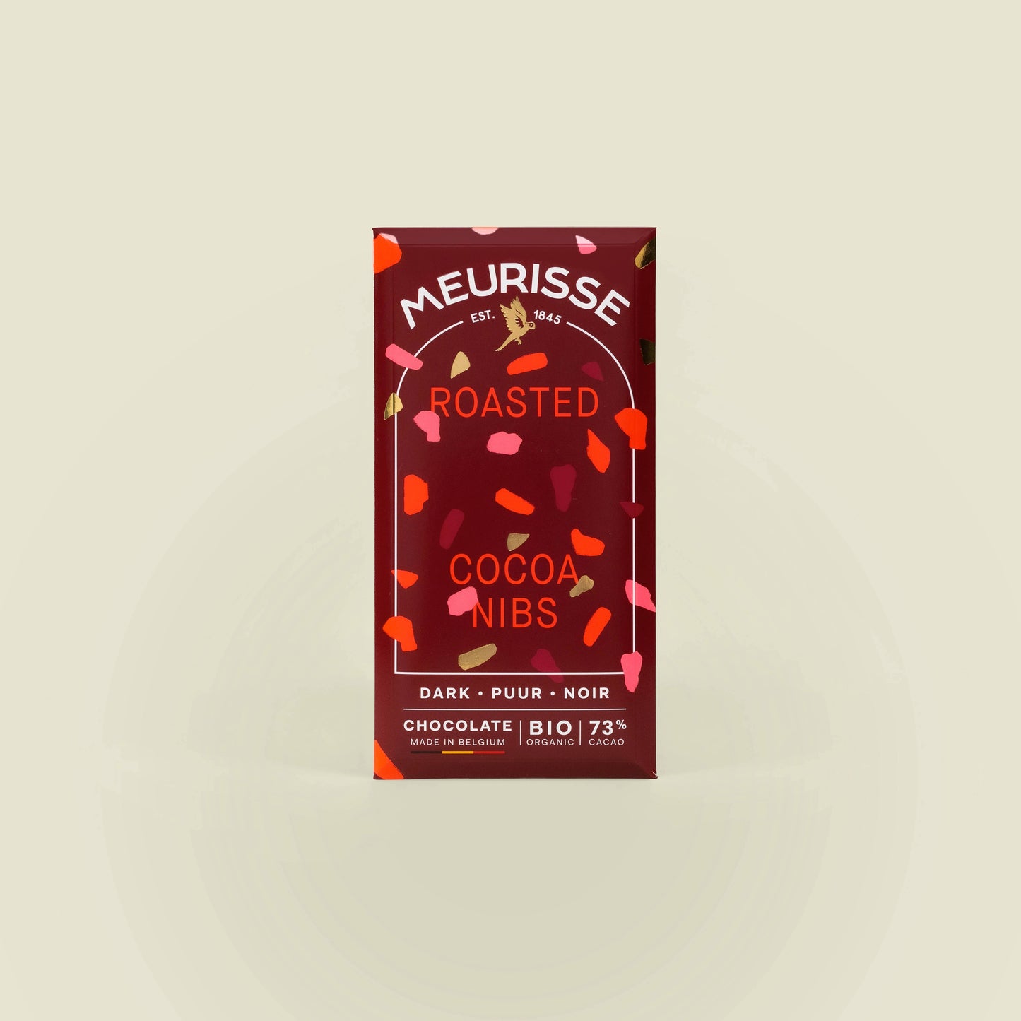 Organic Dark Chocolate with Roasted Cacao Nibs (100g)