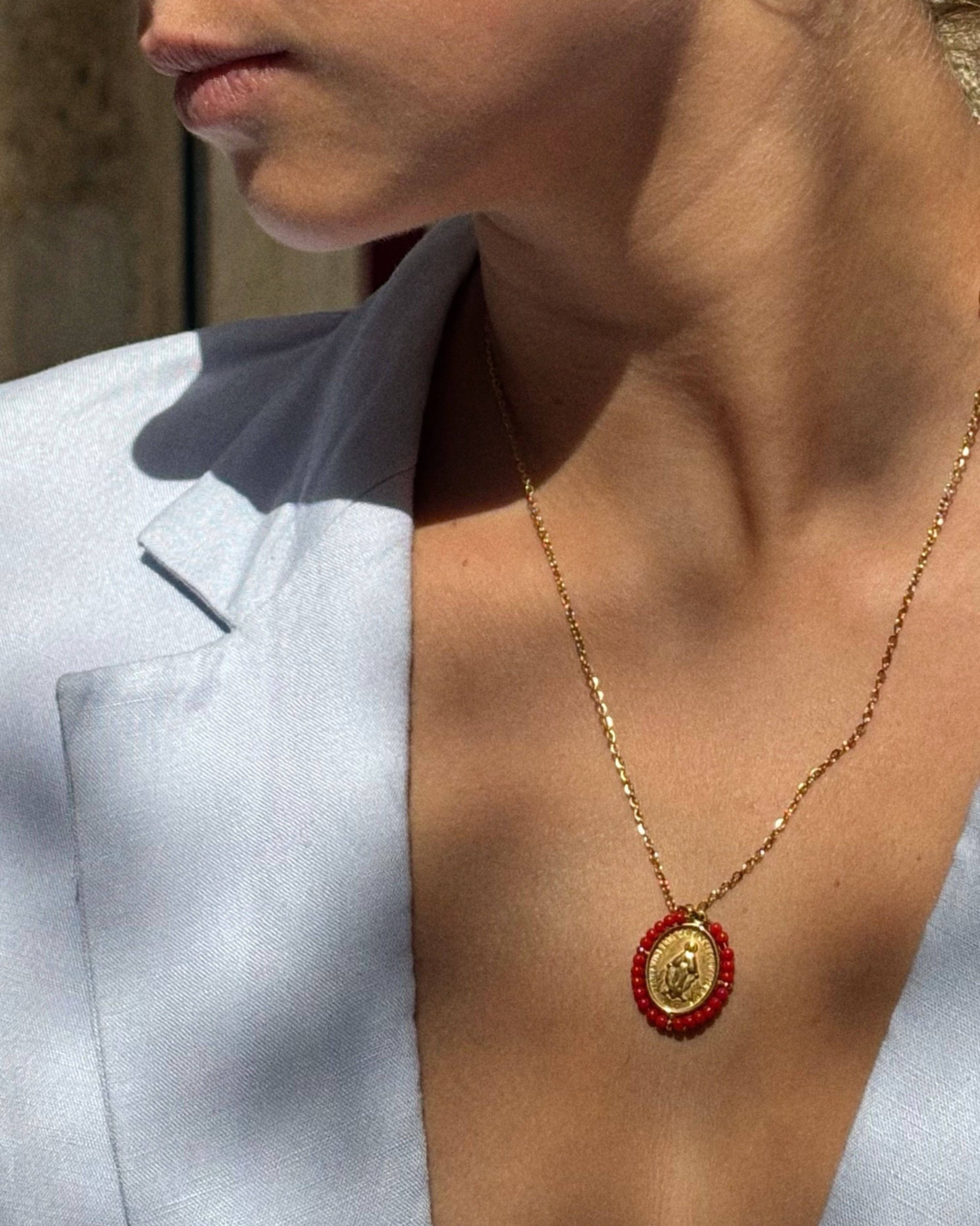 Santa Maria Precious — Necklace Spicy Red