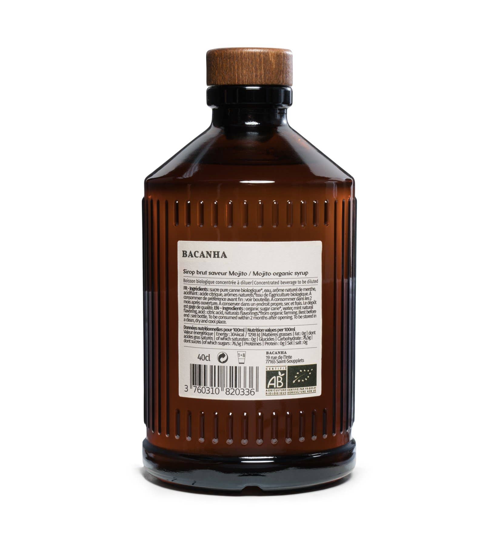 Raw Mojito Syrup - Organic - 400ml - 13,5 Fl. oz.