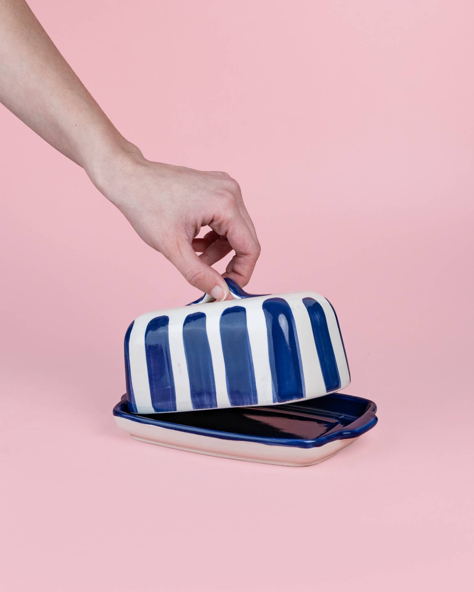 Ceramic Butter Dish — Costa Azul