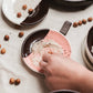 Small Ceramic Garlic Grater Plate — Chocolate