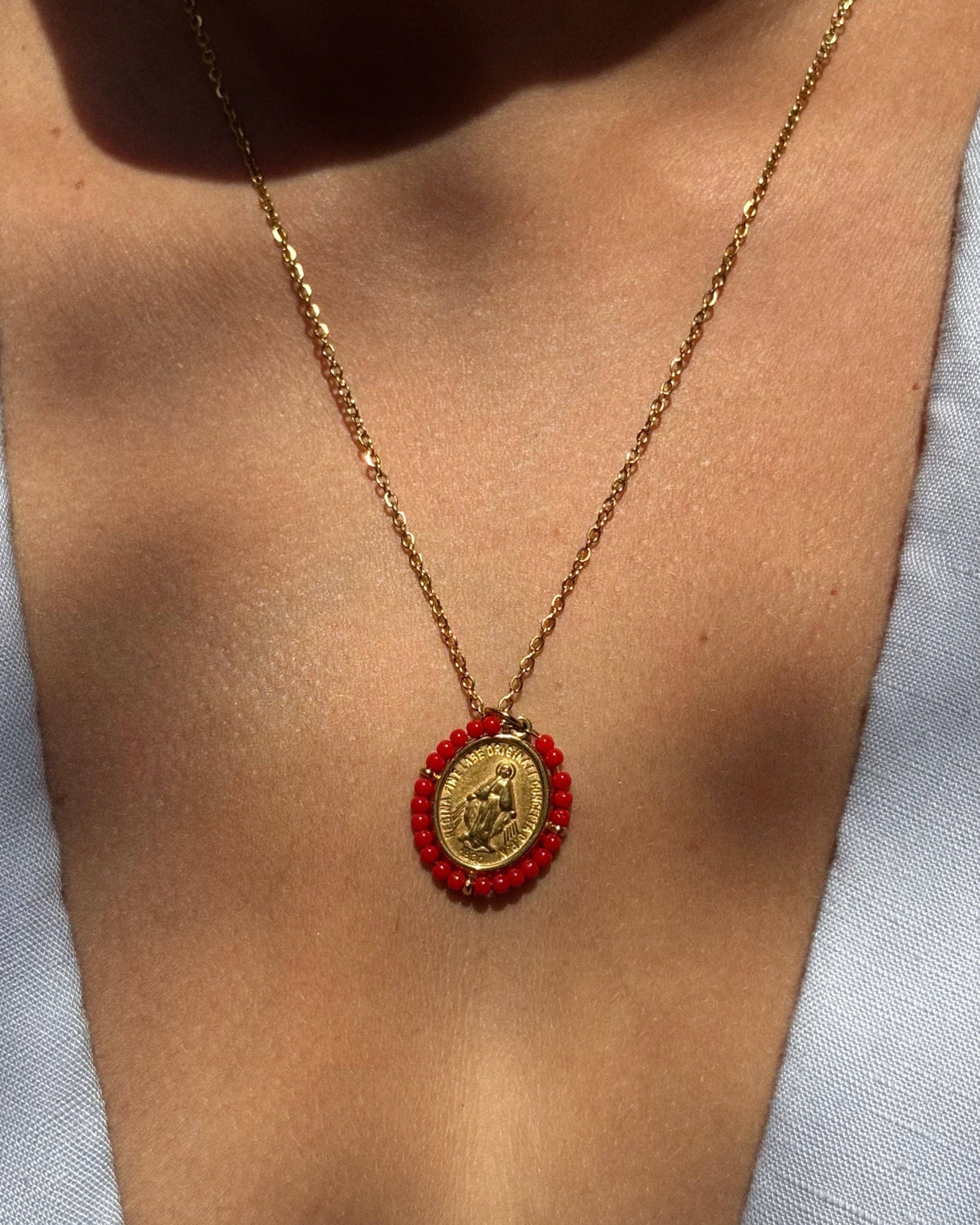 Santa Maria Precious — Necklace Spicy Red