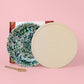 Ceramic Garlic Grater Set with Lid & Spoon