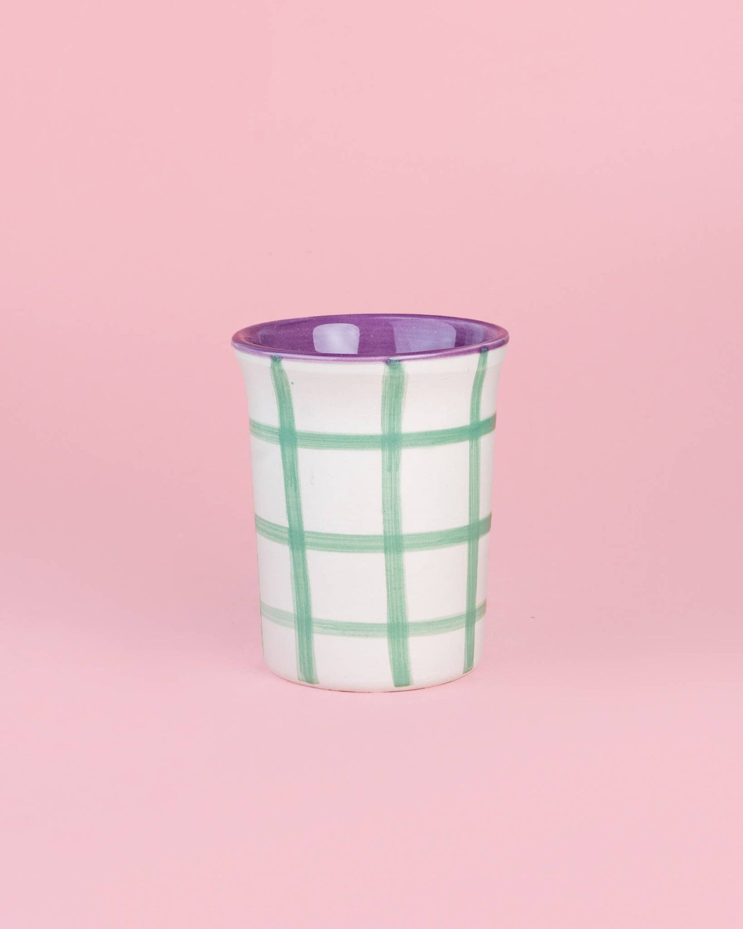 Hand-Painted Ceramic Cup — Esmeralda