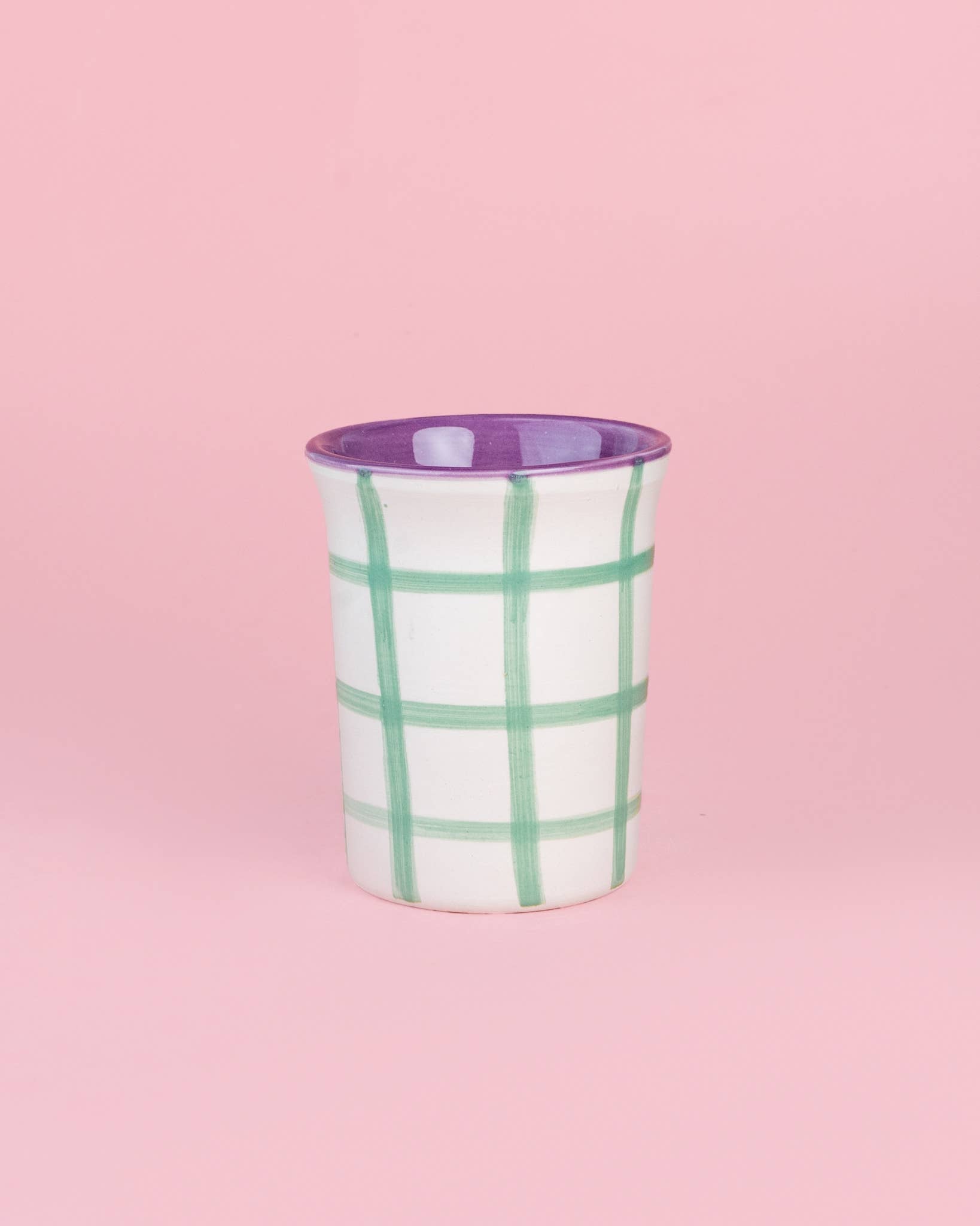 Hand-Painted Ceramic Cup — Esmeralda