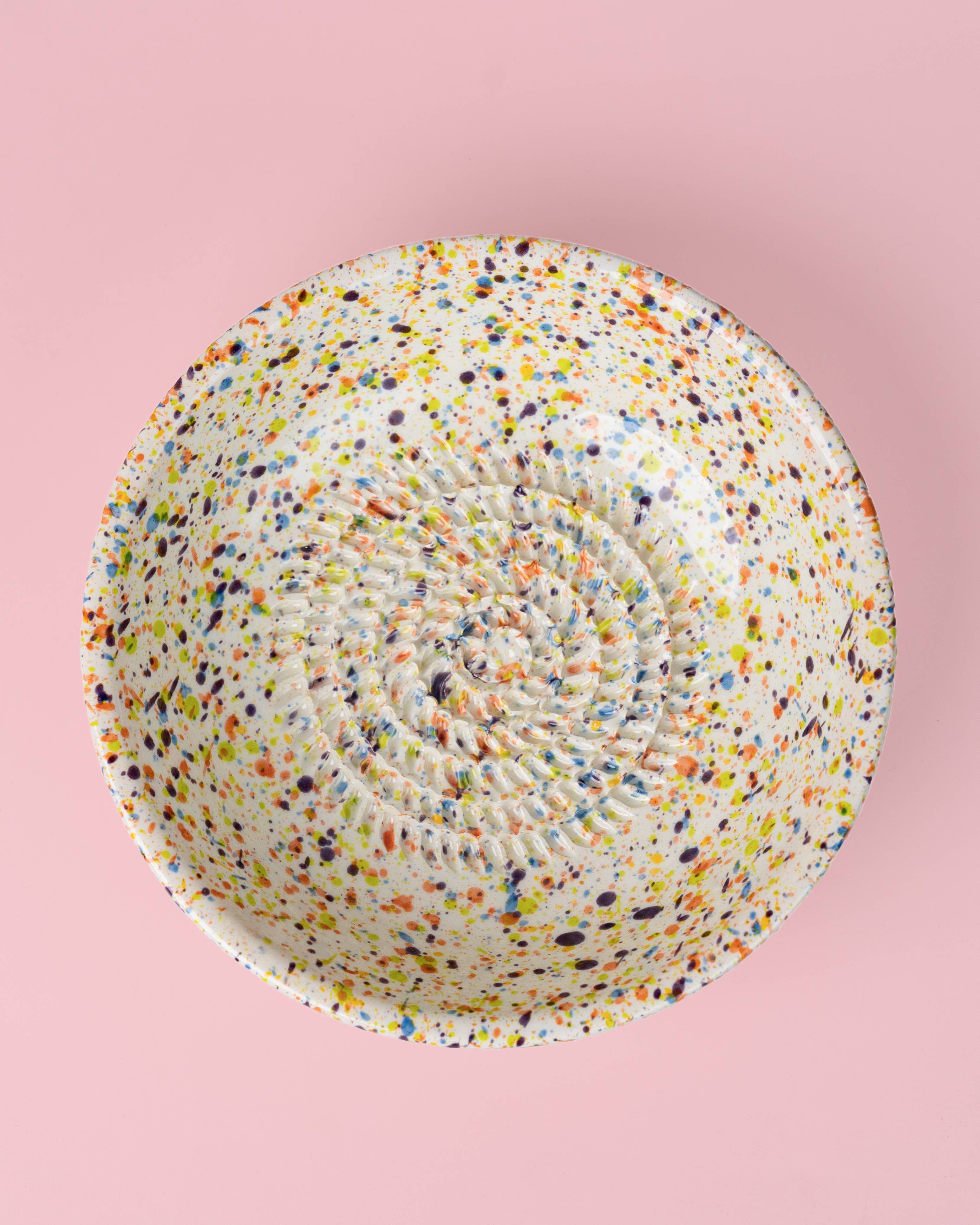 Medium Ceramic Garlic Grater Plate — Carnaval