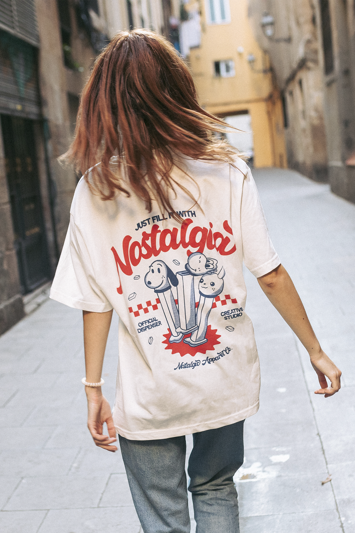 フィル・イット・ウィズ・ノスタルジア | オフホワイトTシャツ