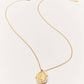 Santa Maria Bora Bora — golden medal necklace with stones