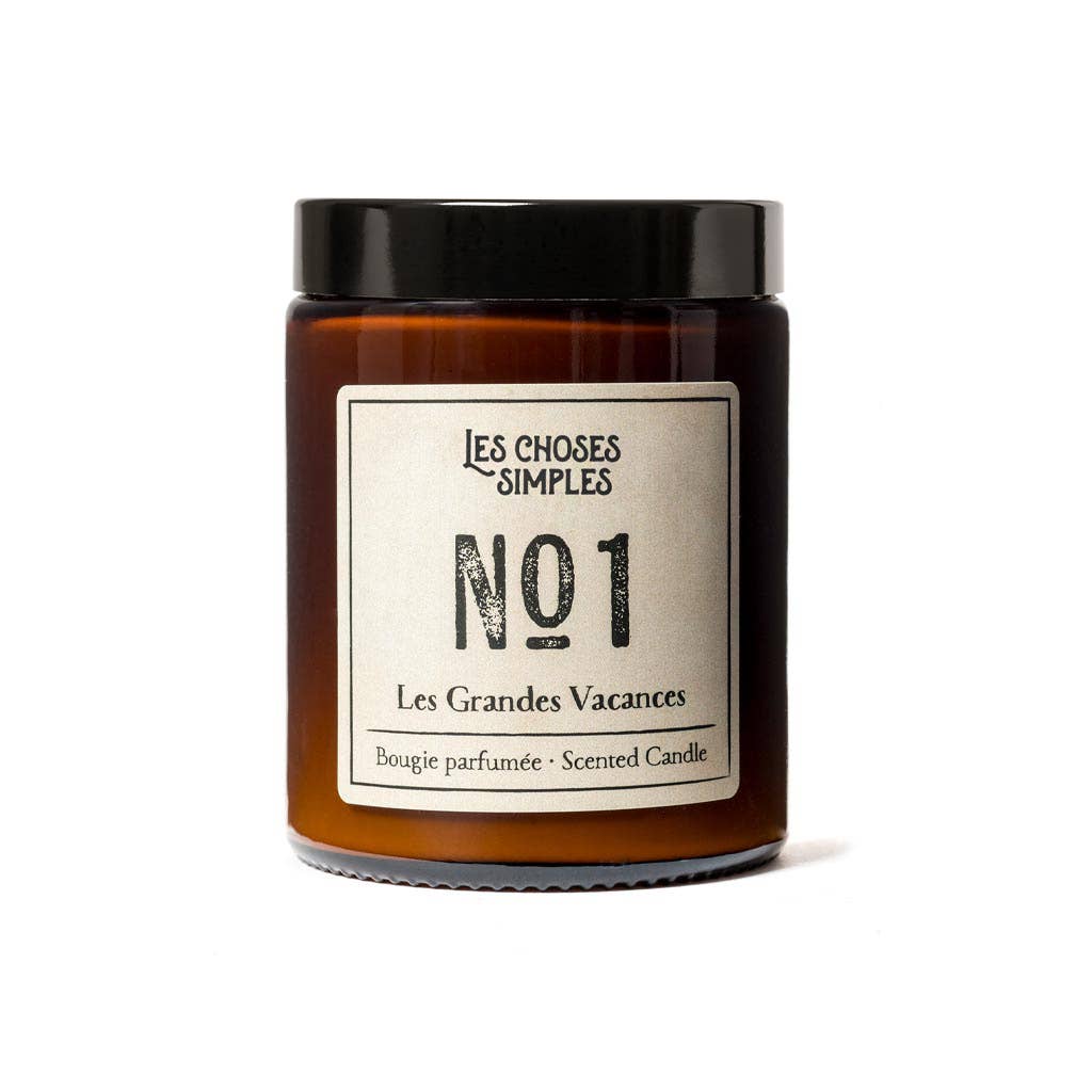 Scented Soy-Wax Candle -Nr1 (Amber)