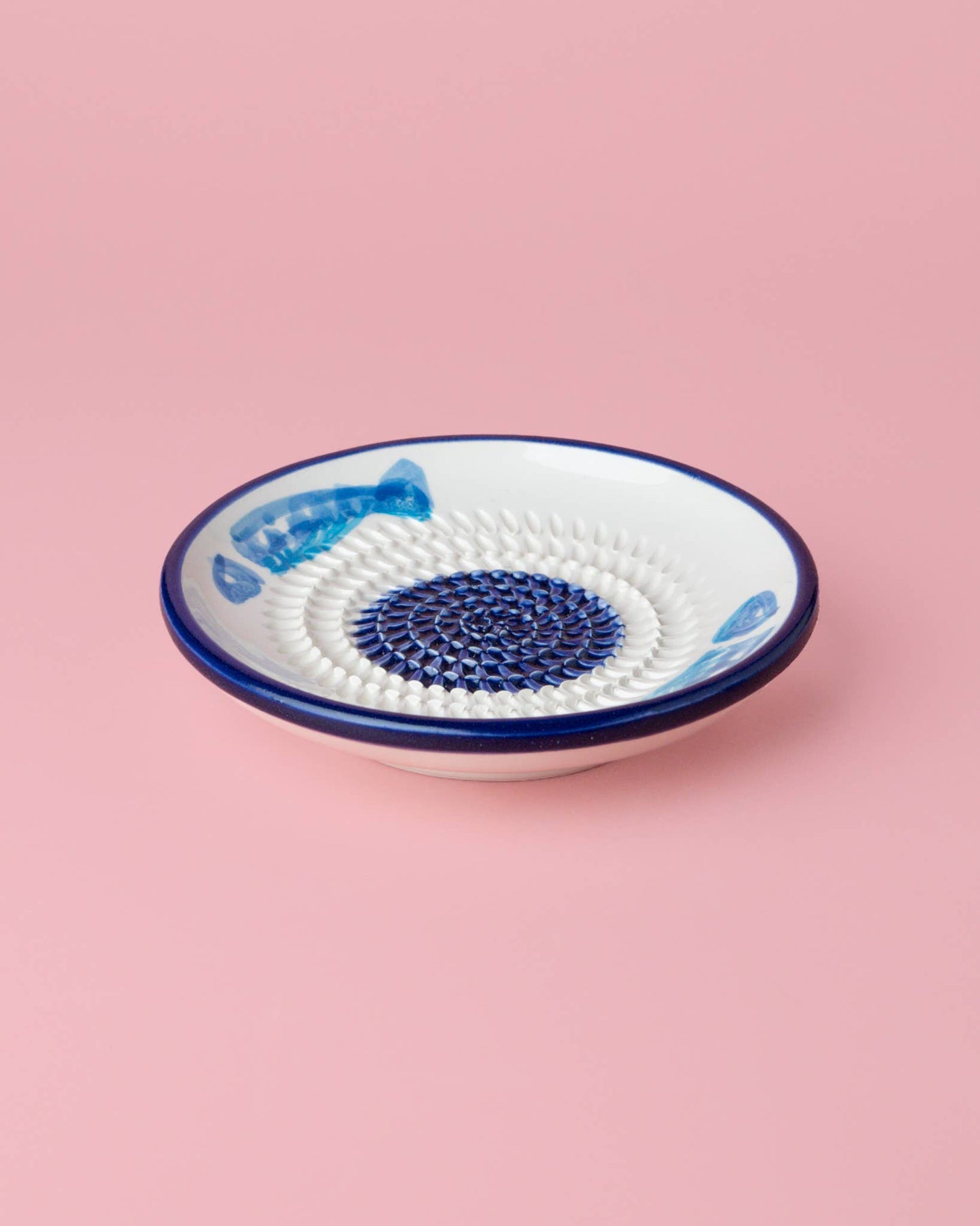 Small Ceramic Garlic Grater Plate — Tuna