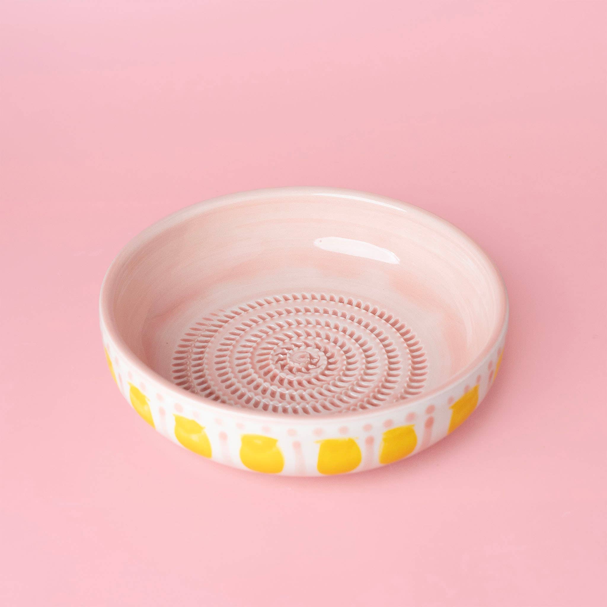 Large Ceramic Garlic Grater Plate — Valentina