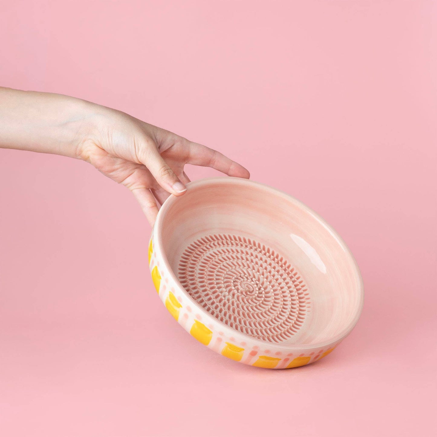 Large Ceramic Garlic Grater Plate — Valentina