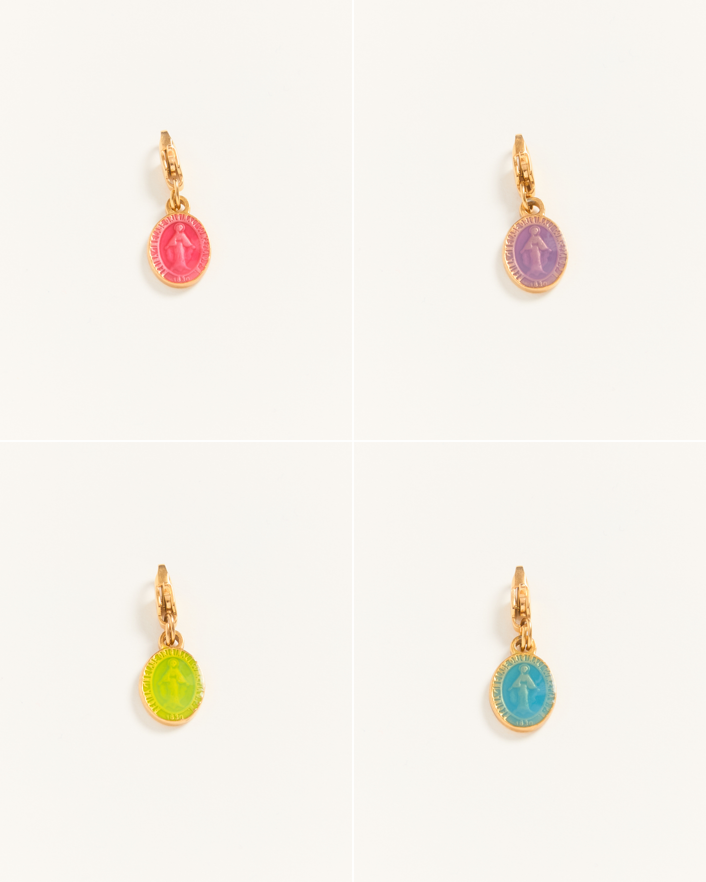 Madonne Glazed Mini — Charms 4 colors