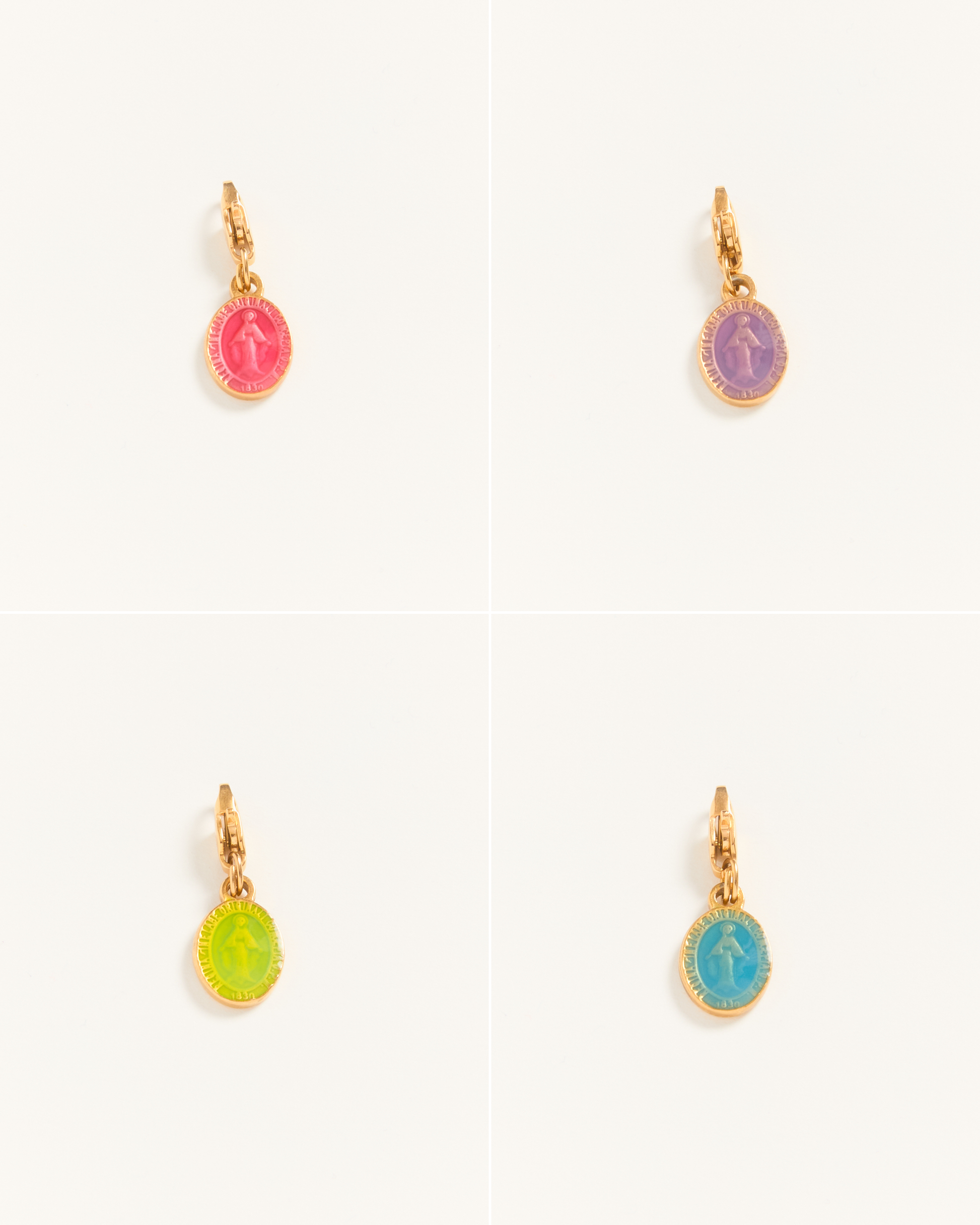 Madonne Glazed Mini — Charms 4 colors